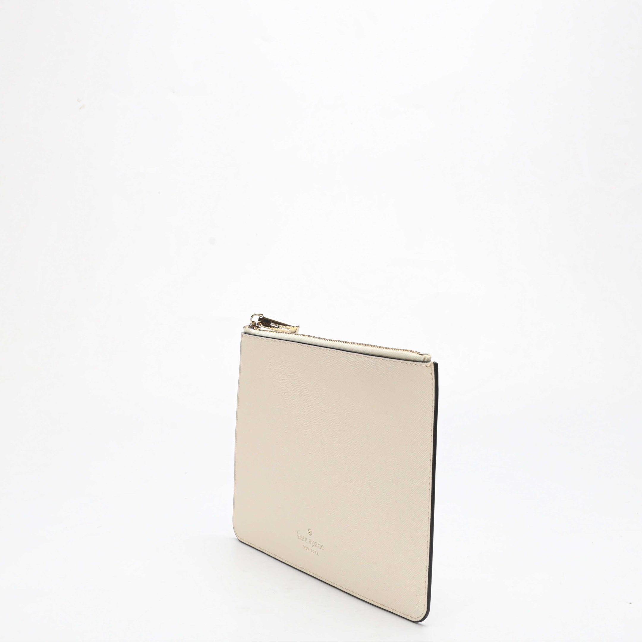 Kate Spade Off-White Zipper Slim Pouch