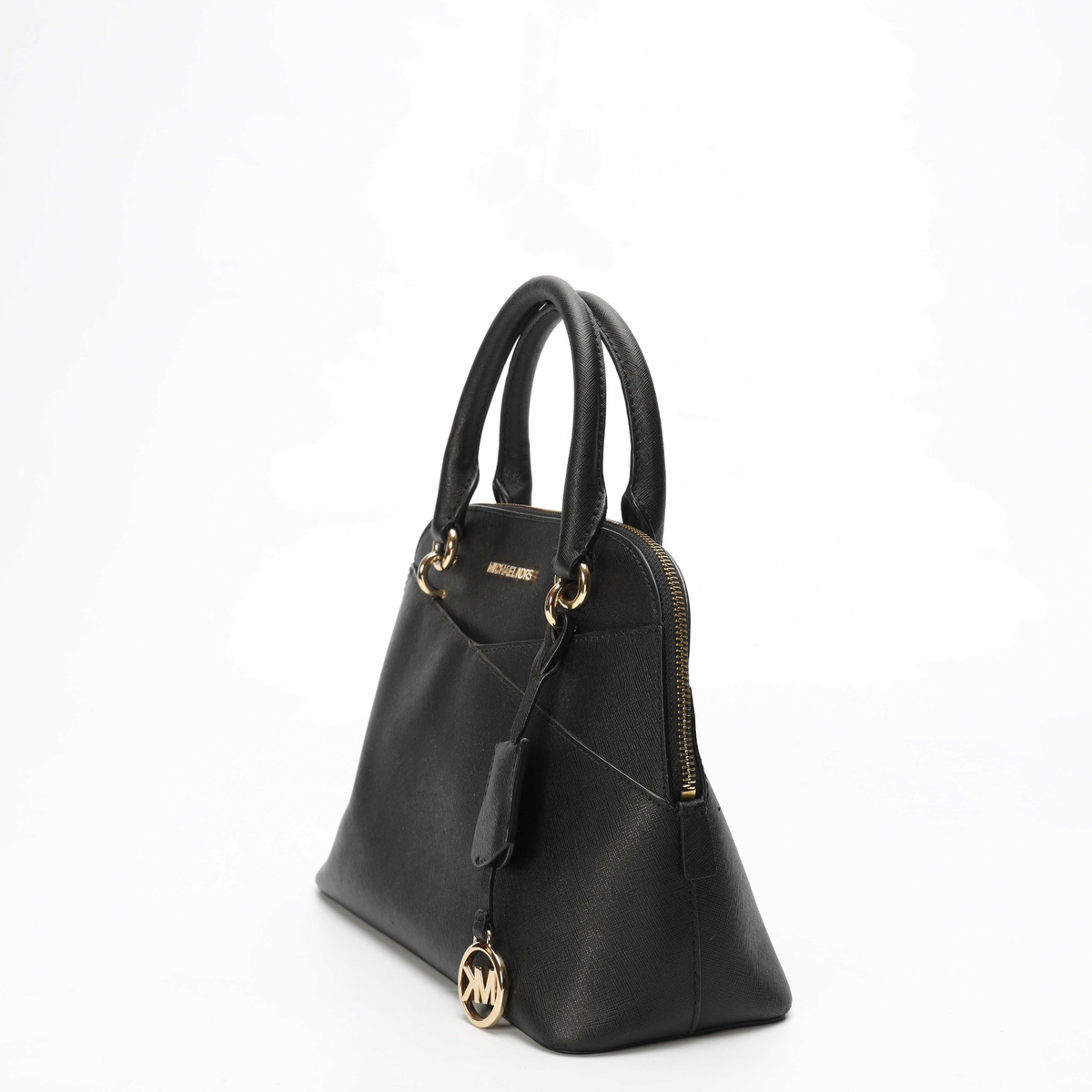 Michael Kors Jet Set Travel Black Dome Satchel