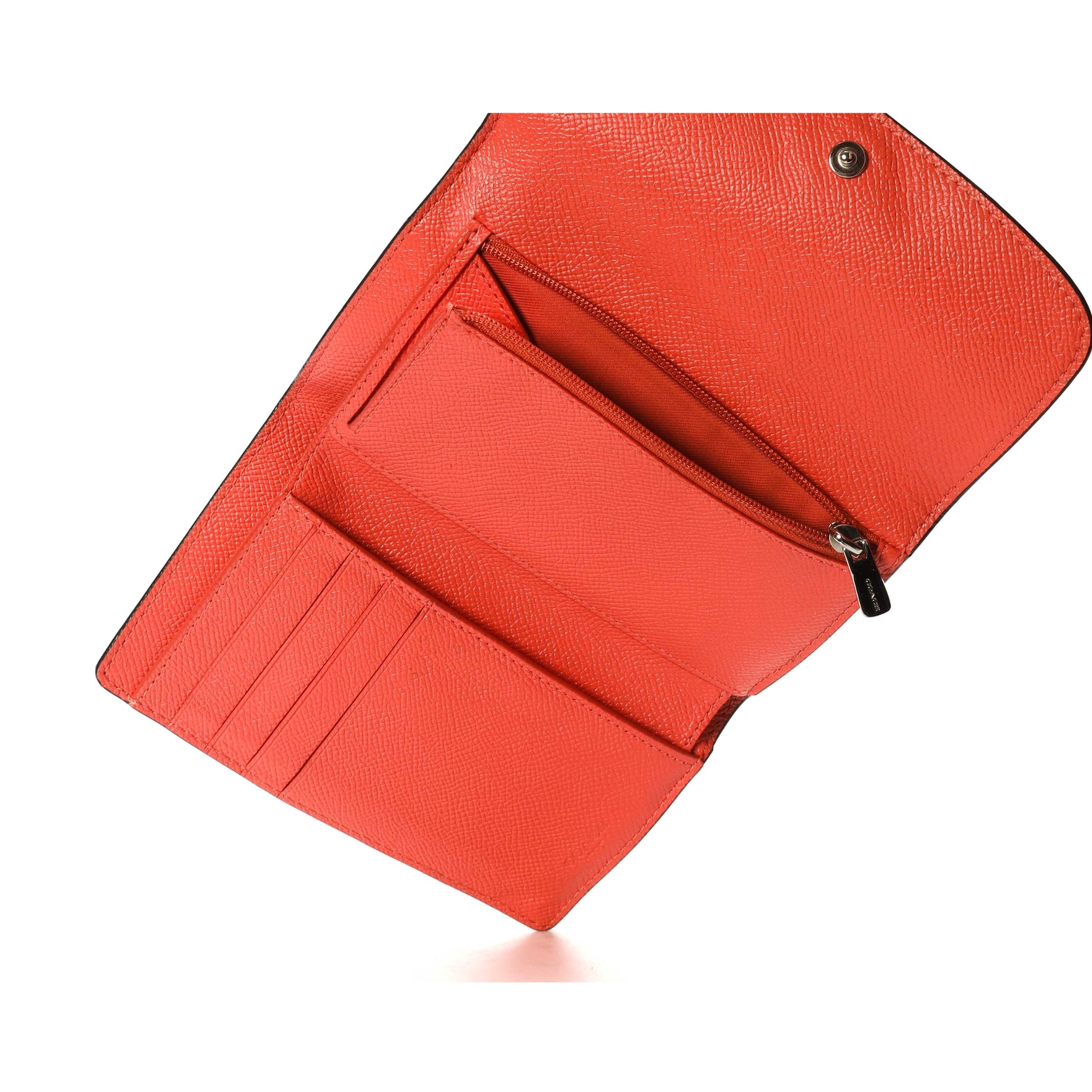 Coach Peach Mini Tri-Fold Wallet