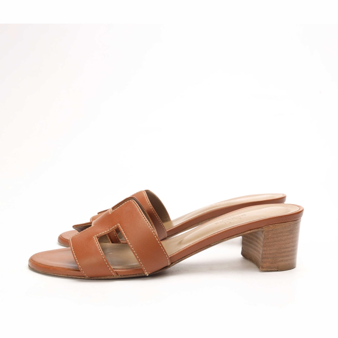 Hermes Golden Brown Oasis Sandal