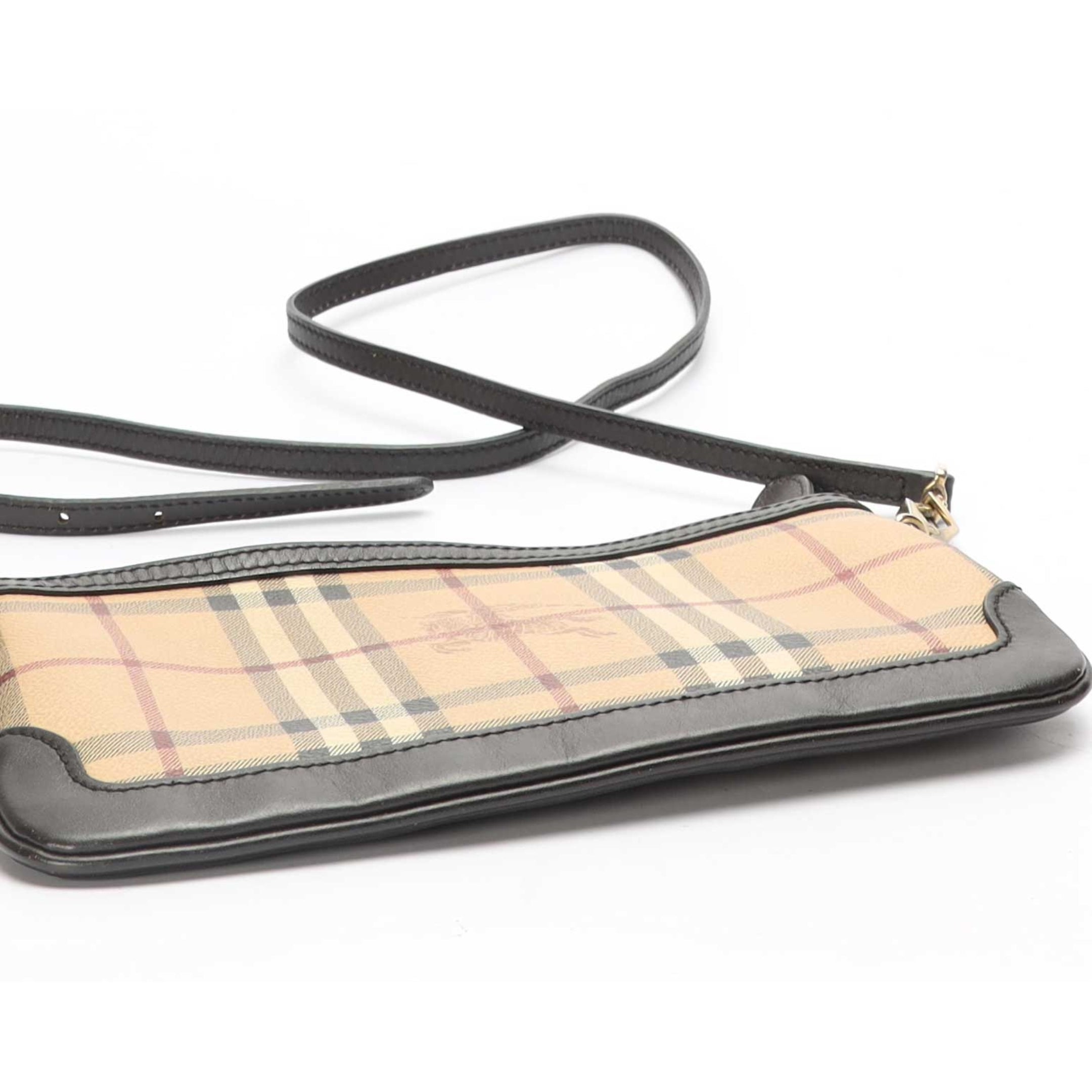 Burberry Haymarket Check Canvas Peyton Crossbody Bag