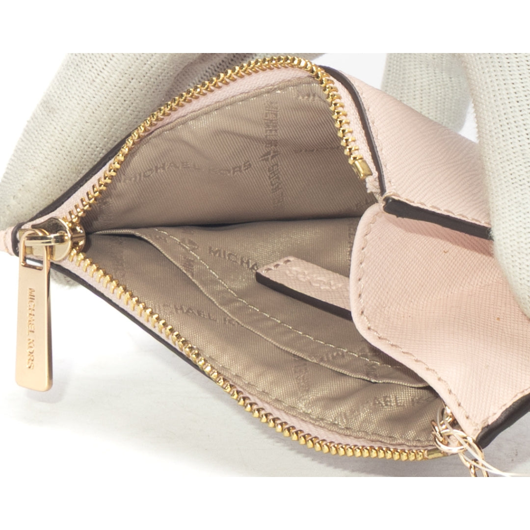 Michael Kors Pink Small Jet Set Leather Wallet