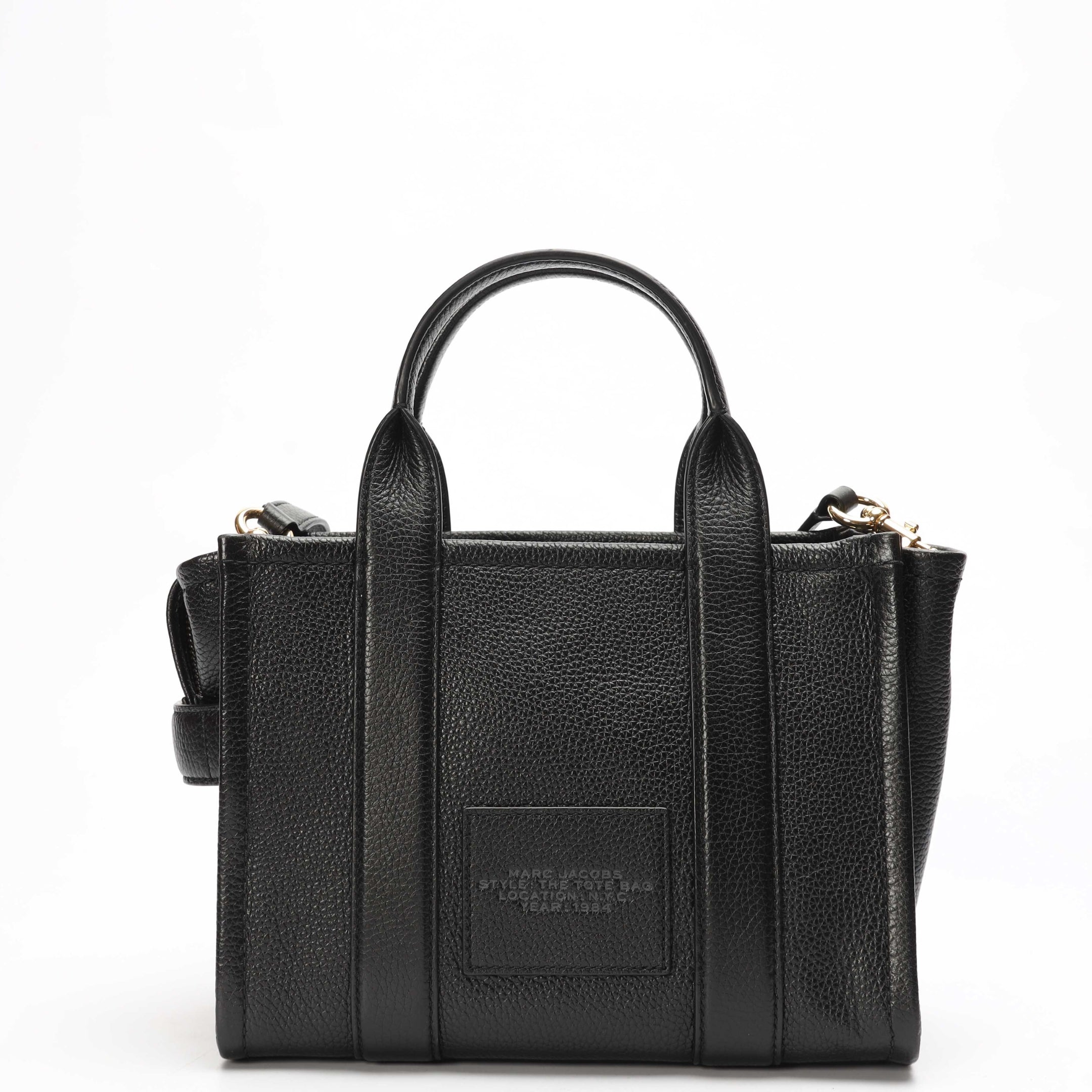 Marc Jacobs The Leather Medium Black Tote