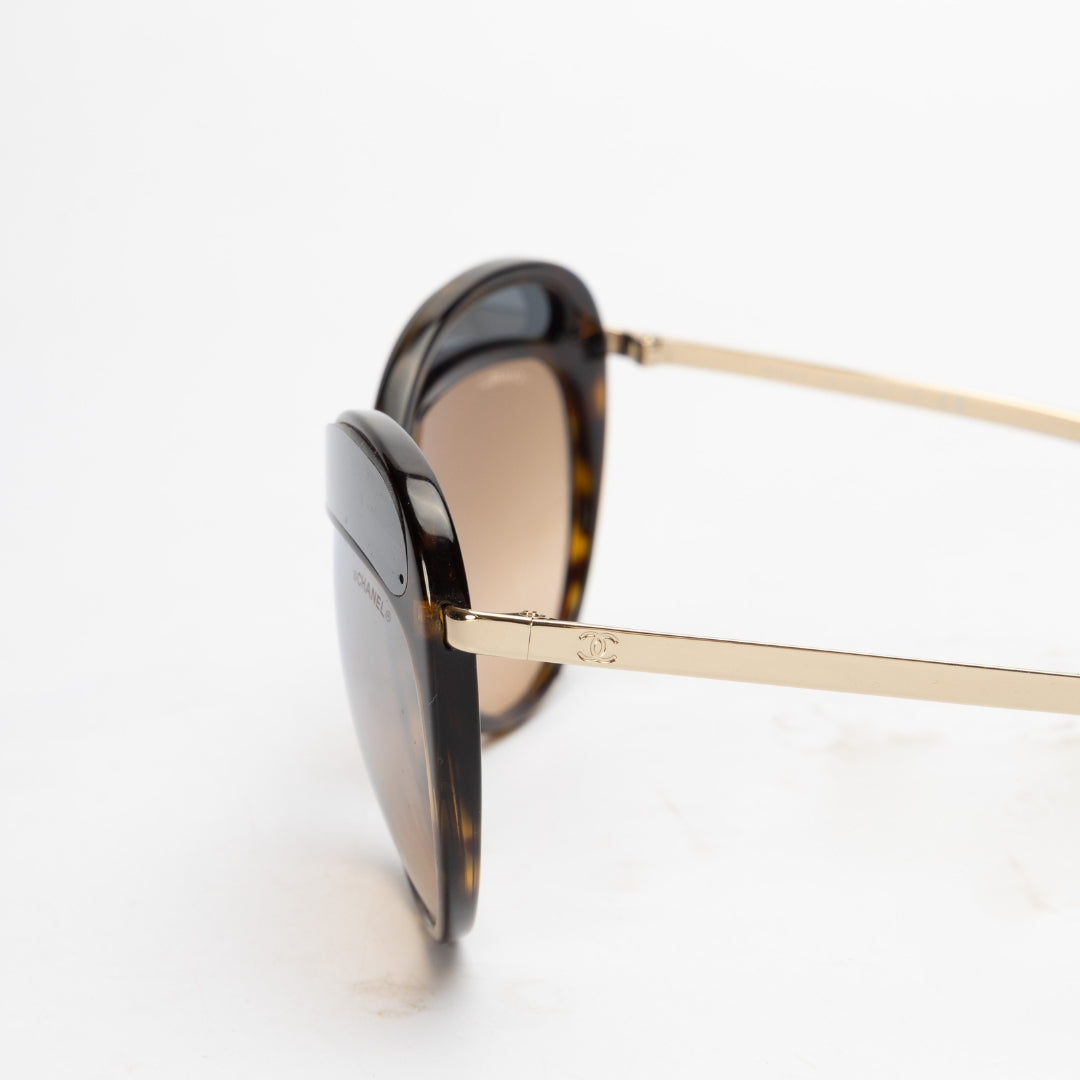 Chanel Butterfly Runway Rose Gold Sunglasses