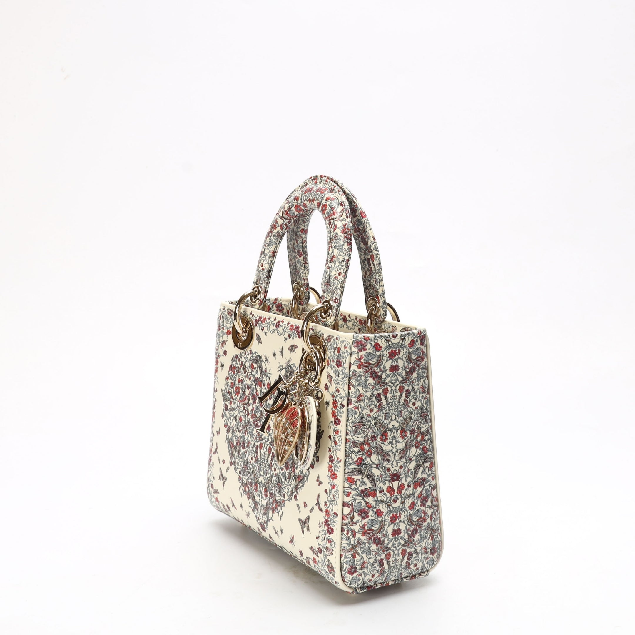 Dior Multicolor Amour de Roses Print Small Lady Dior Bag