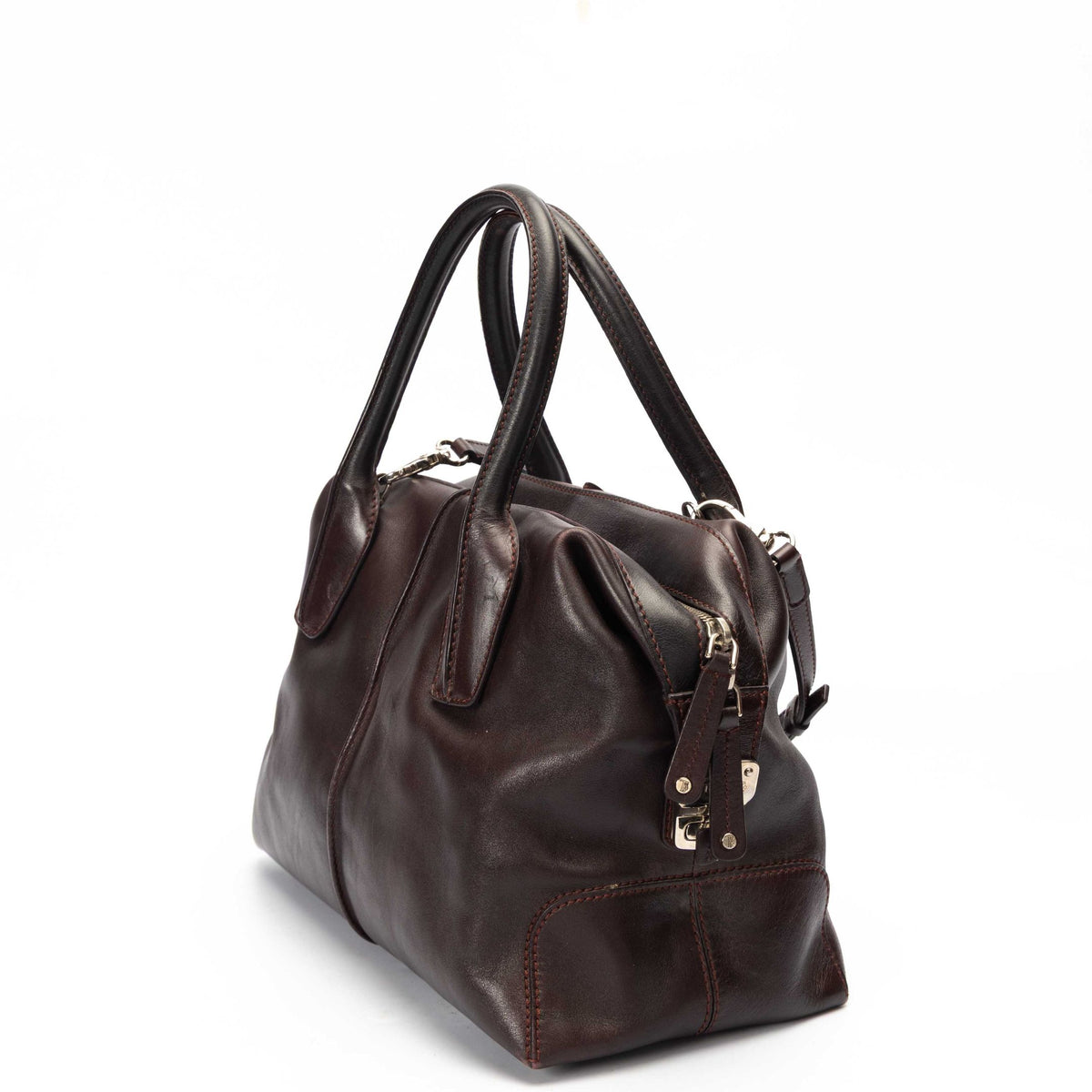 Tod's Brown D Cube Convertible Satchel