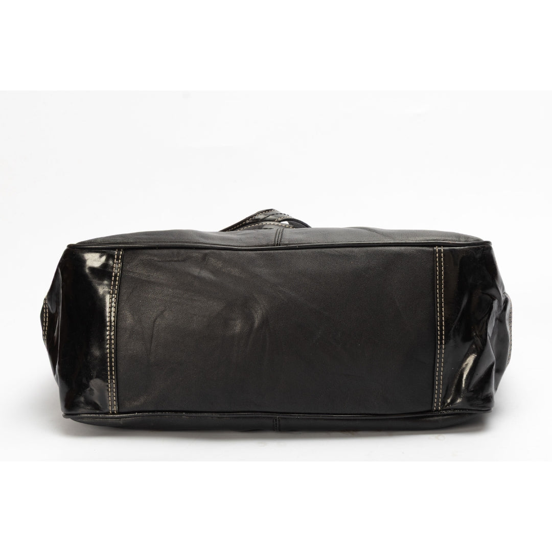 Coach Black Laura North South Tote