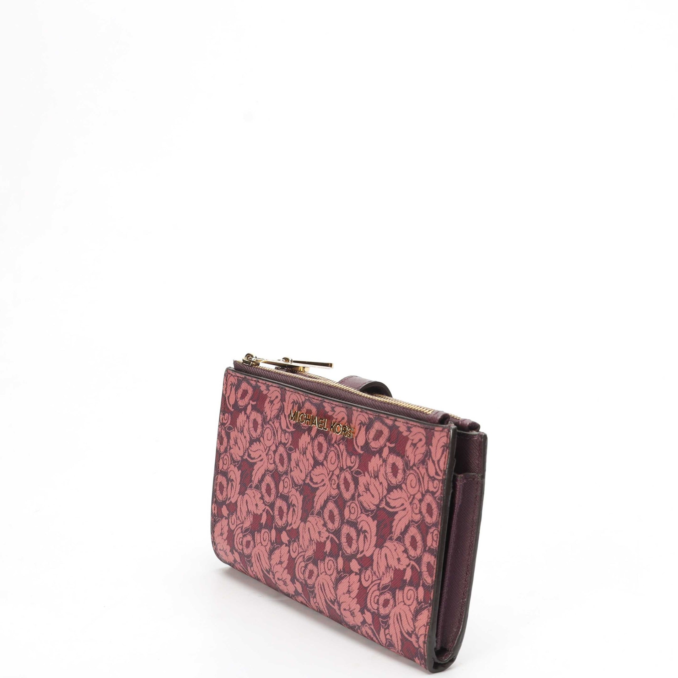 Michael Kors Pink Floral Wallet Wristlet
