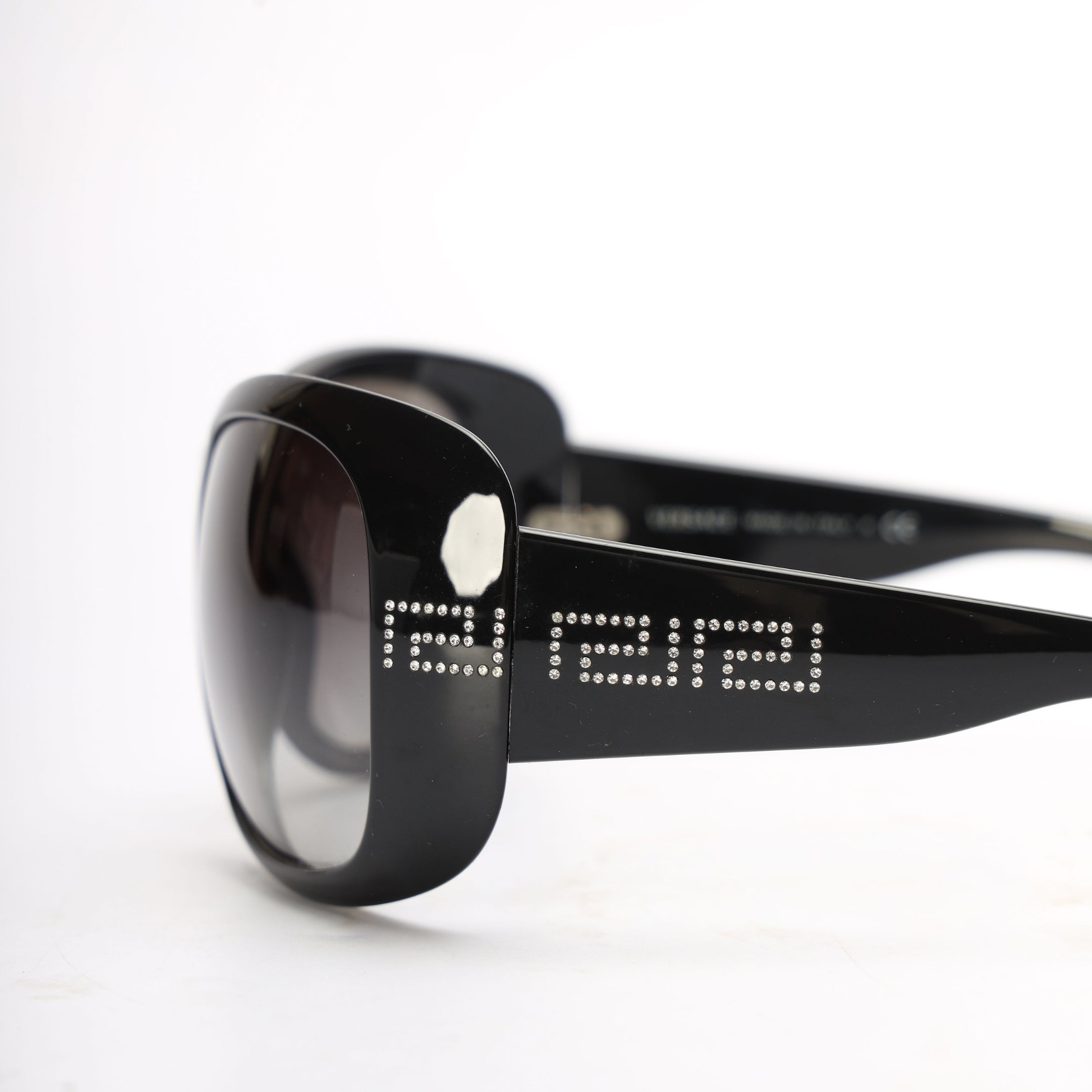 Versace Black Oversized Women Sunglasses