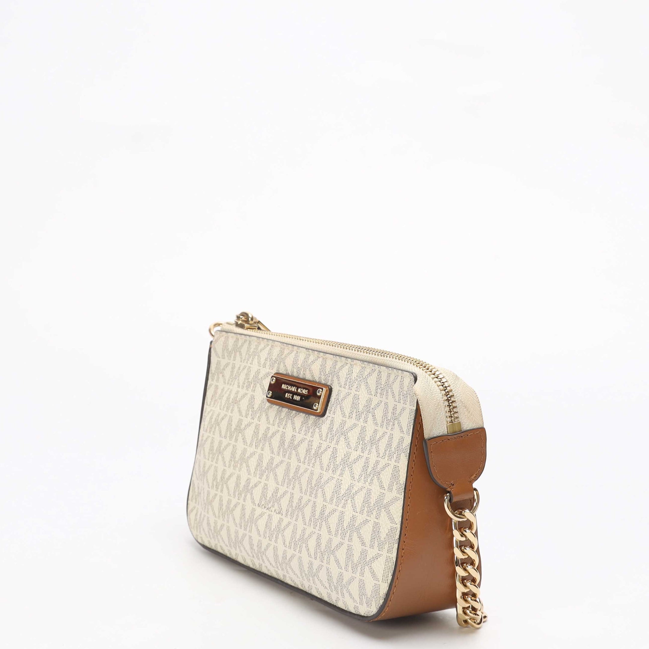 Michael Kors Jet Set Vanilla Logo Pochette