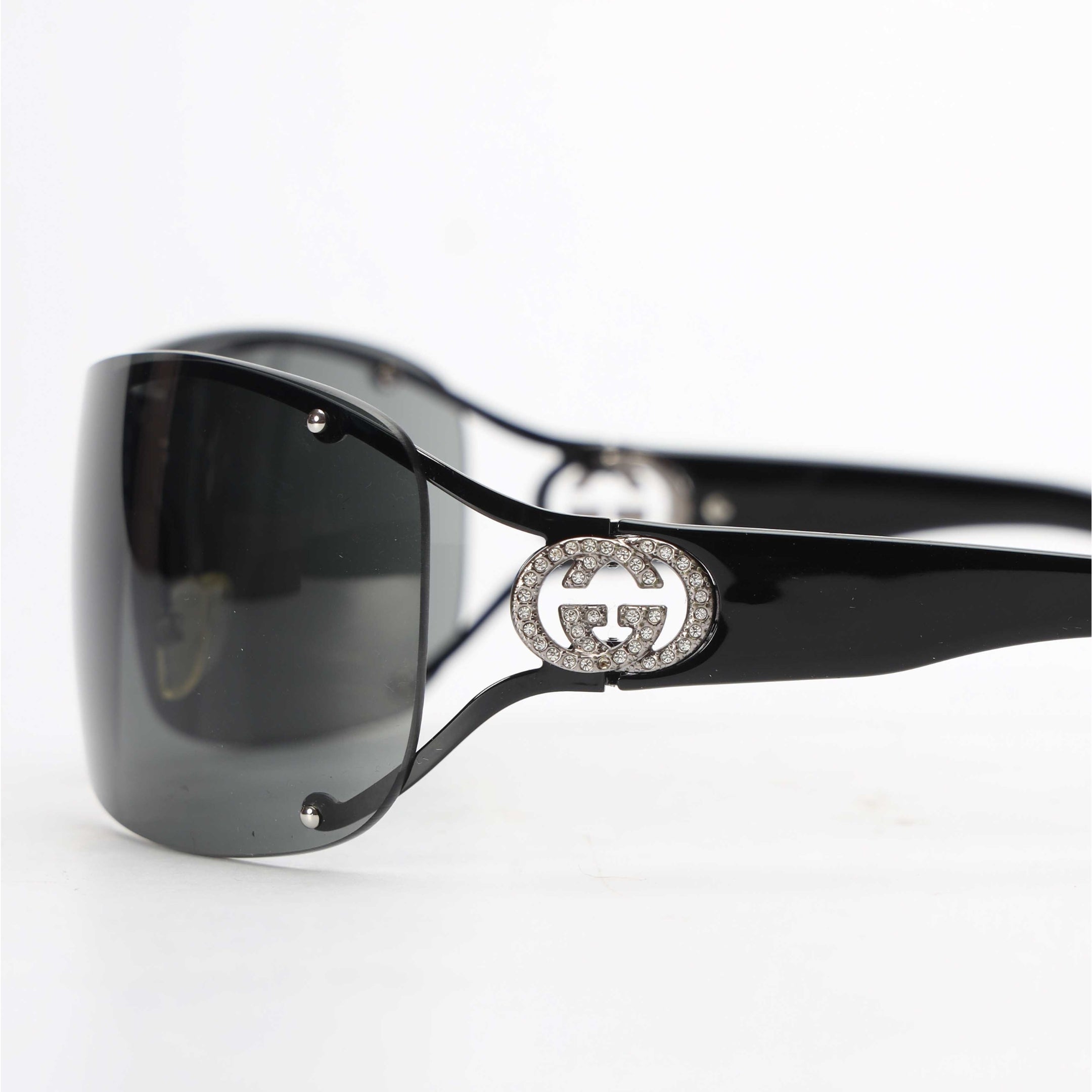 Gucci GG Crystals Black Sunglasses