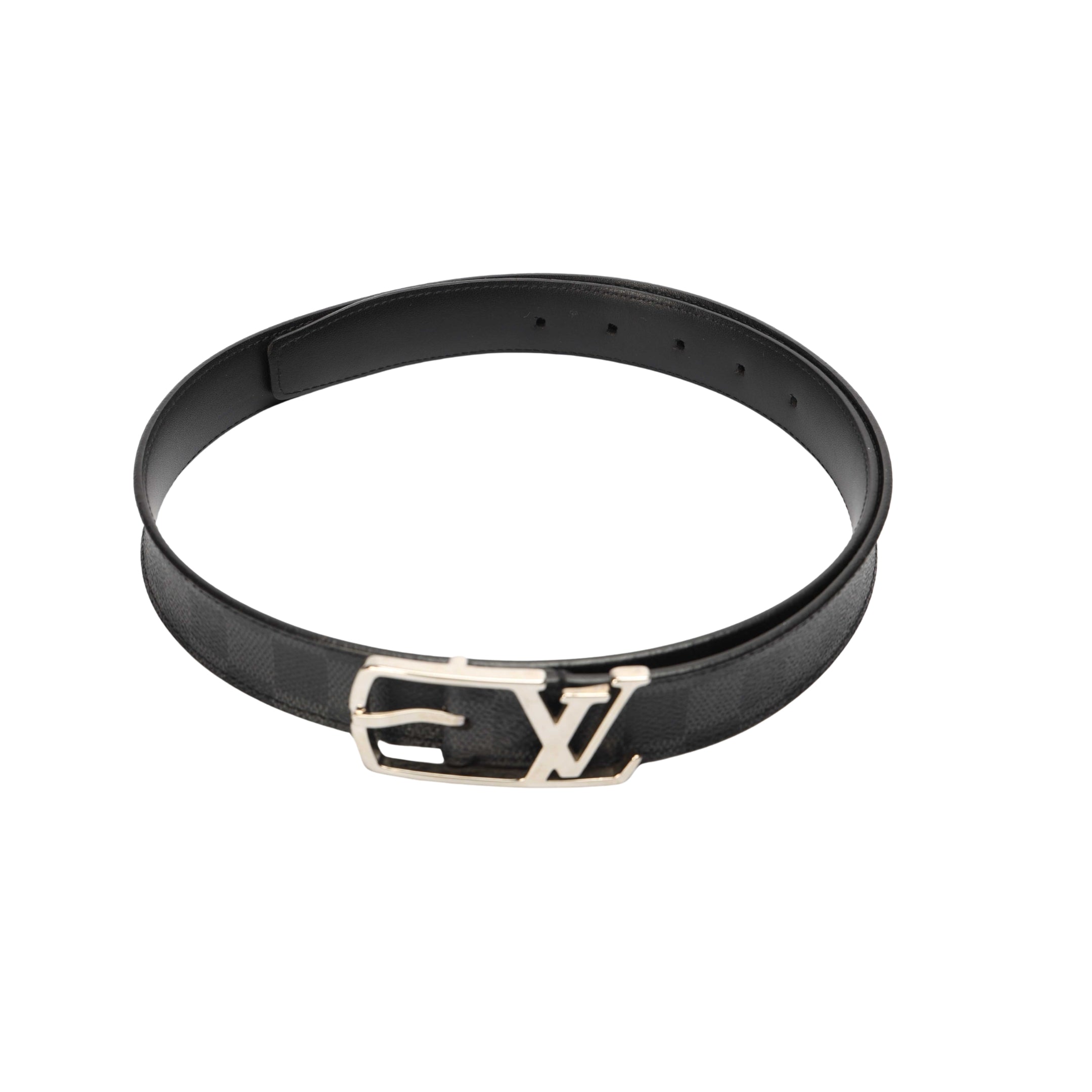 Louis Vuitton Damier Graphite Initial Belt
