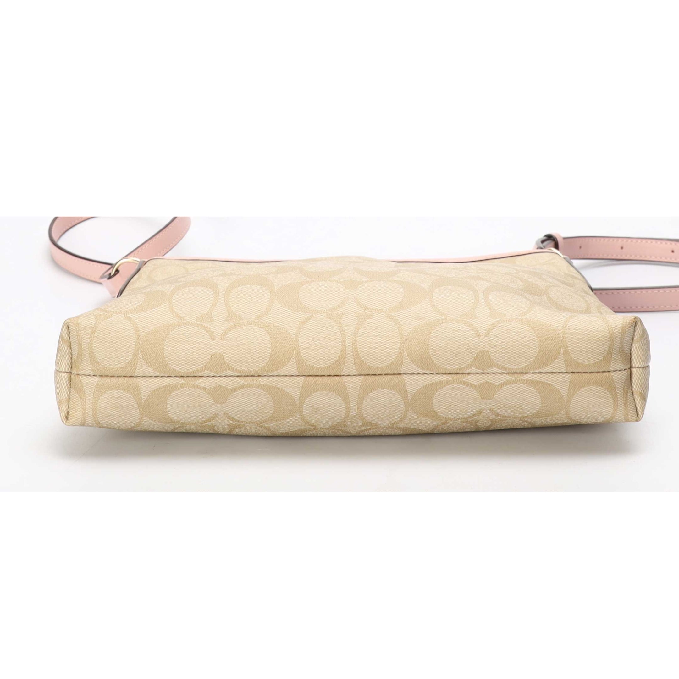 Coach Beige/Pink File Cross Body Bag