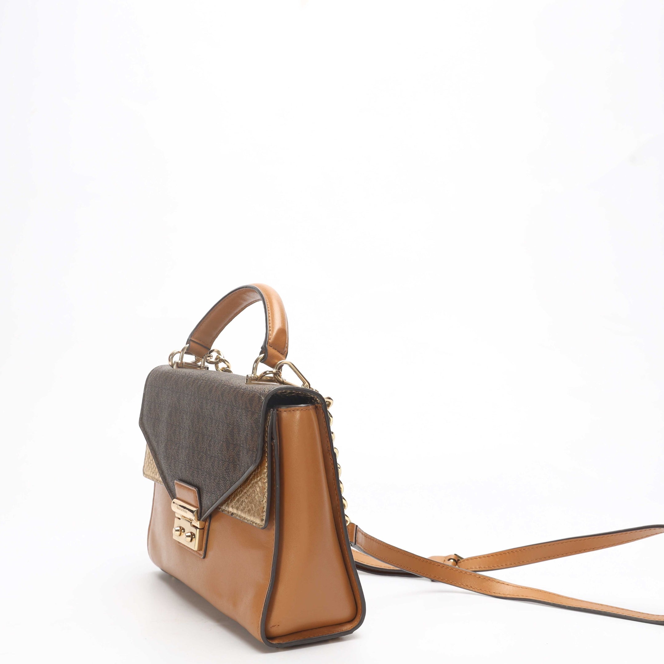 Michael Kors Tricolor Logo Kinsley Satchel