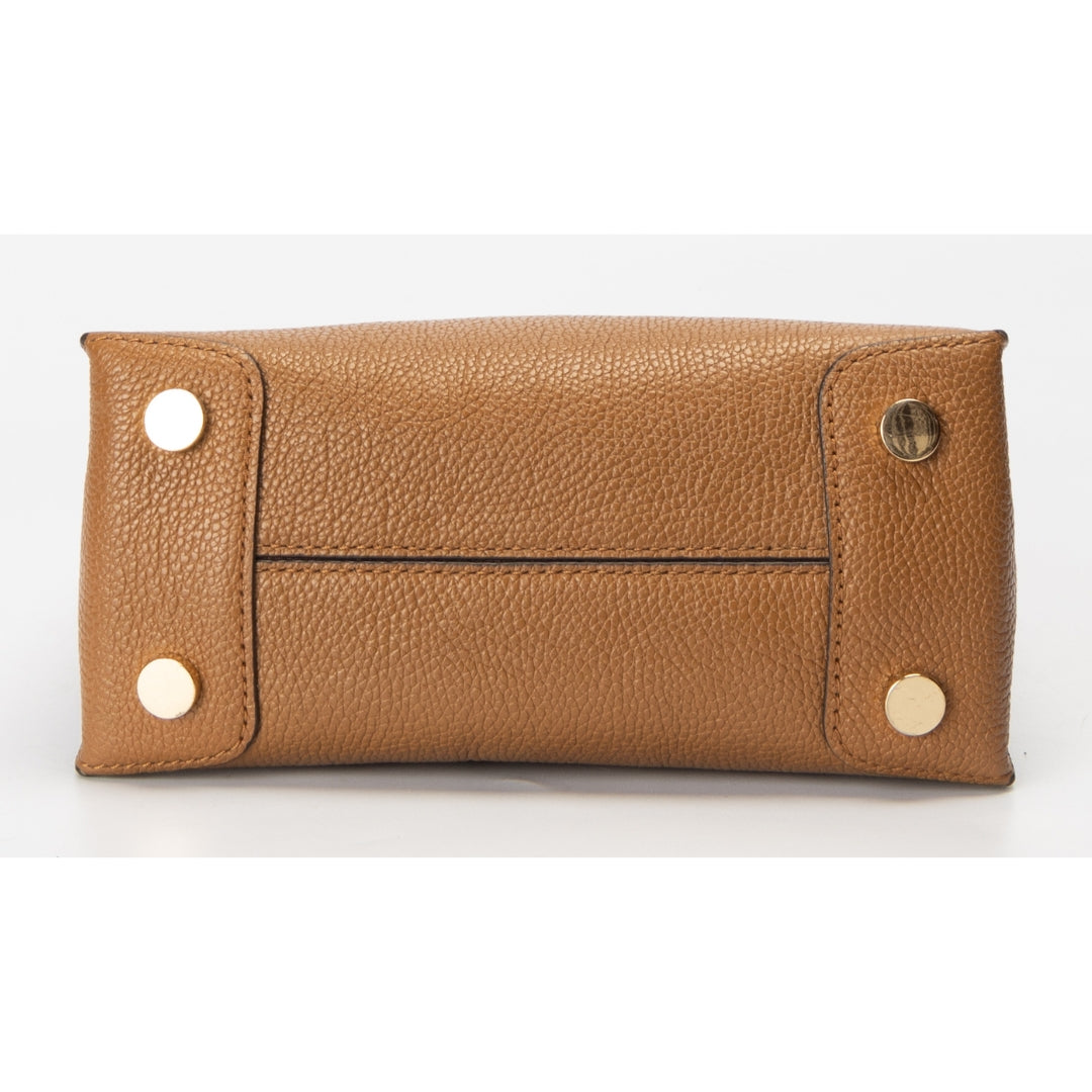 Michael Kors Brown Leather Mercer Crossbody Bag