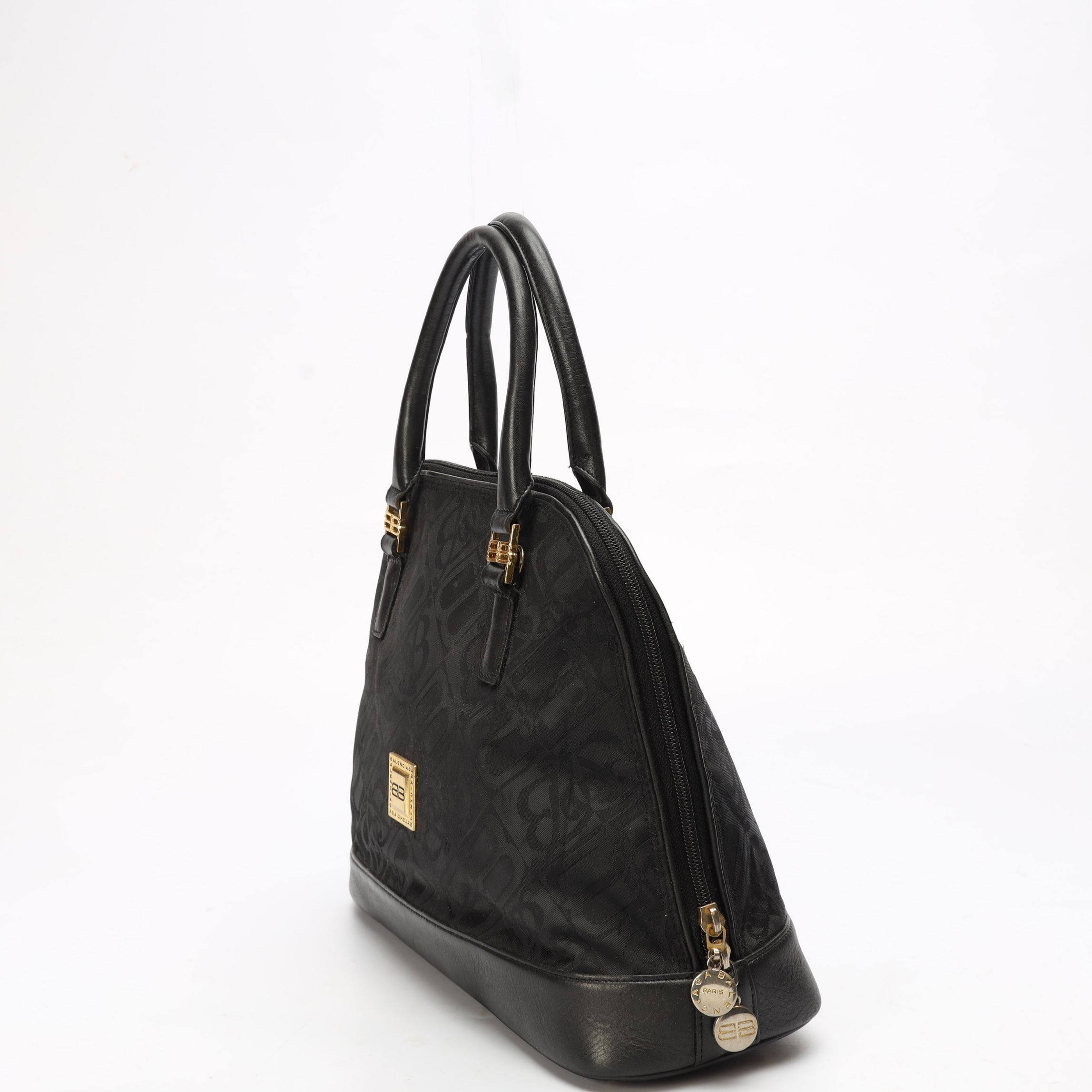 Balenciaga Black Dome Satchel