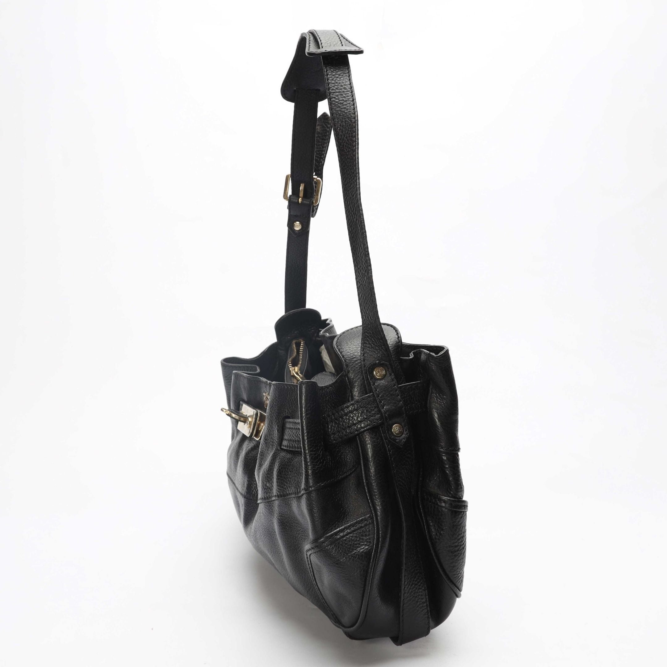 Burberry Black Drawstring Shoulder Bag