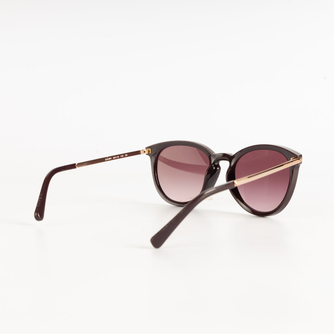 Michael Kors Cordovan Gradient Round Sunglasses