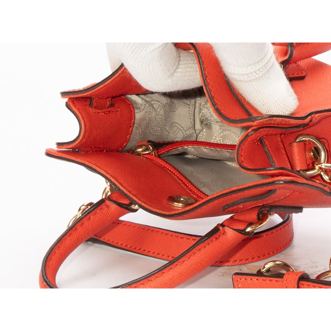 Michael Kors Red Mini Hamilton Crossbody Bag