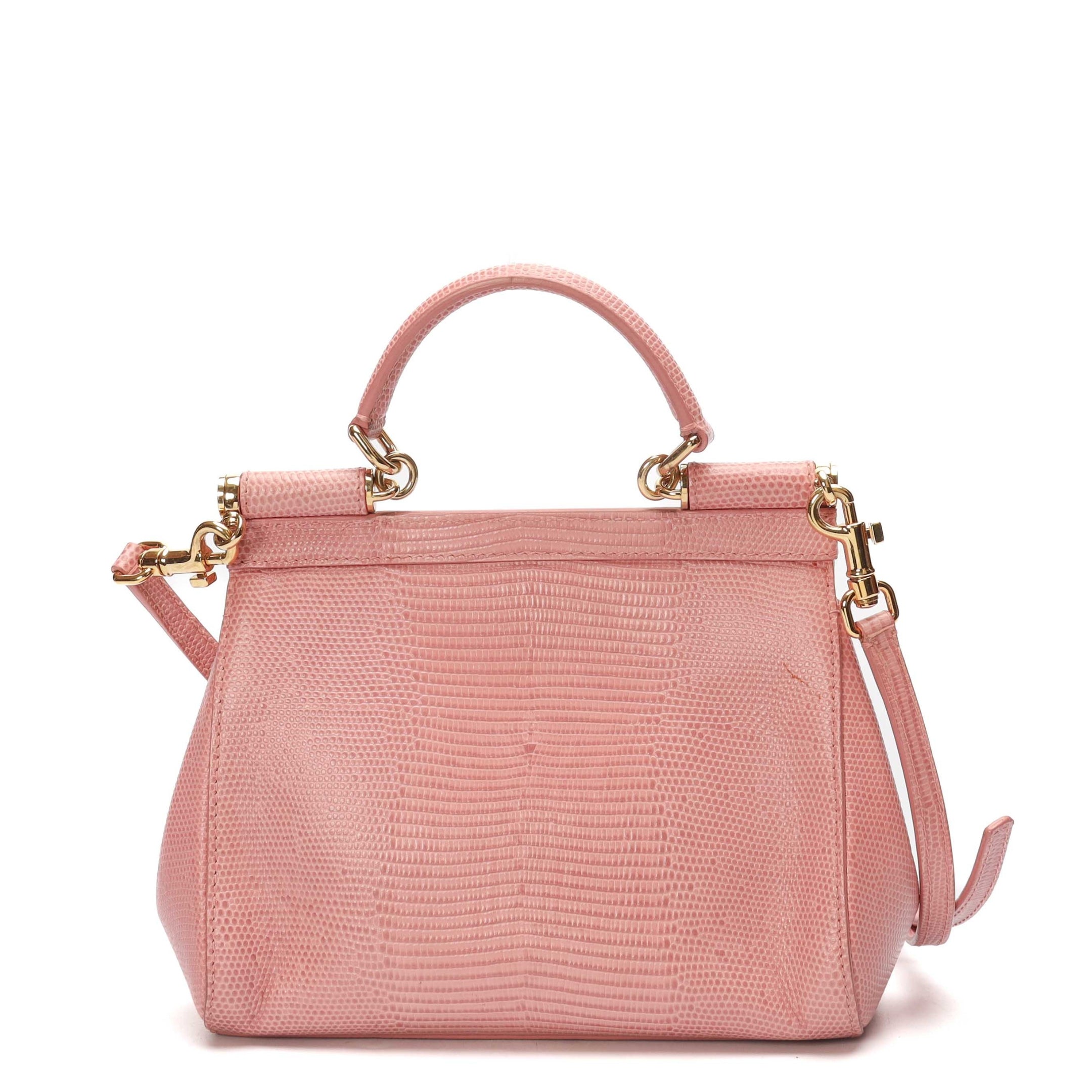 Dolce & Gabbana Sicily Pink Top Handle Bag