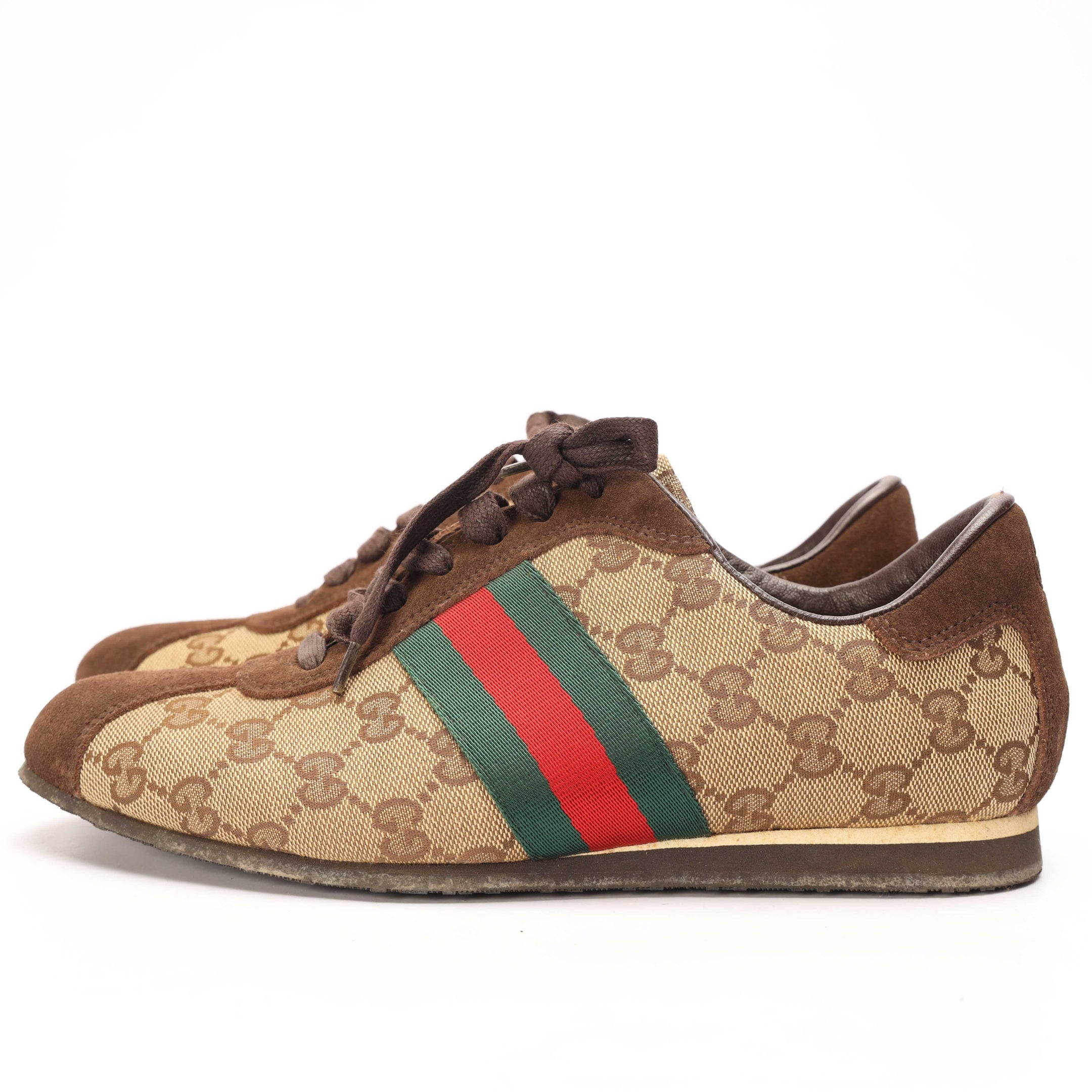 Gucci Canvas Suede Sneakers