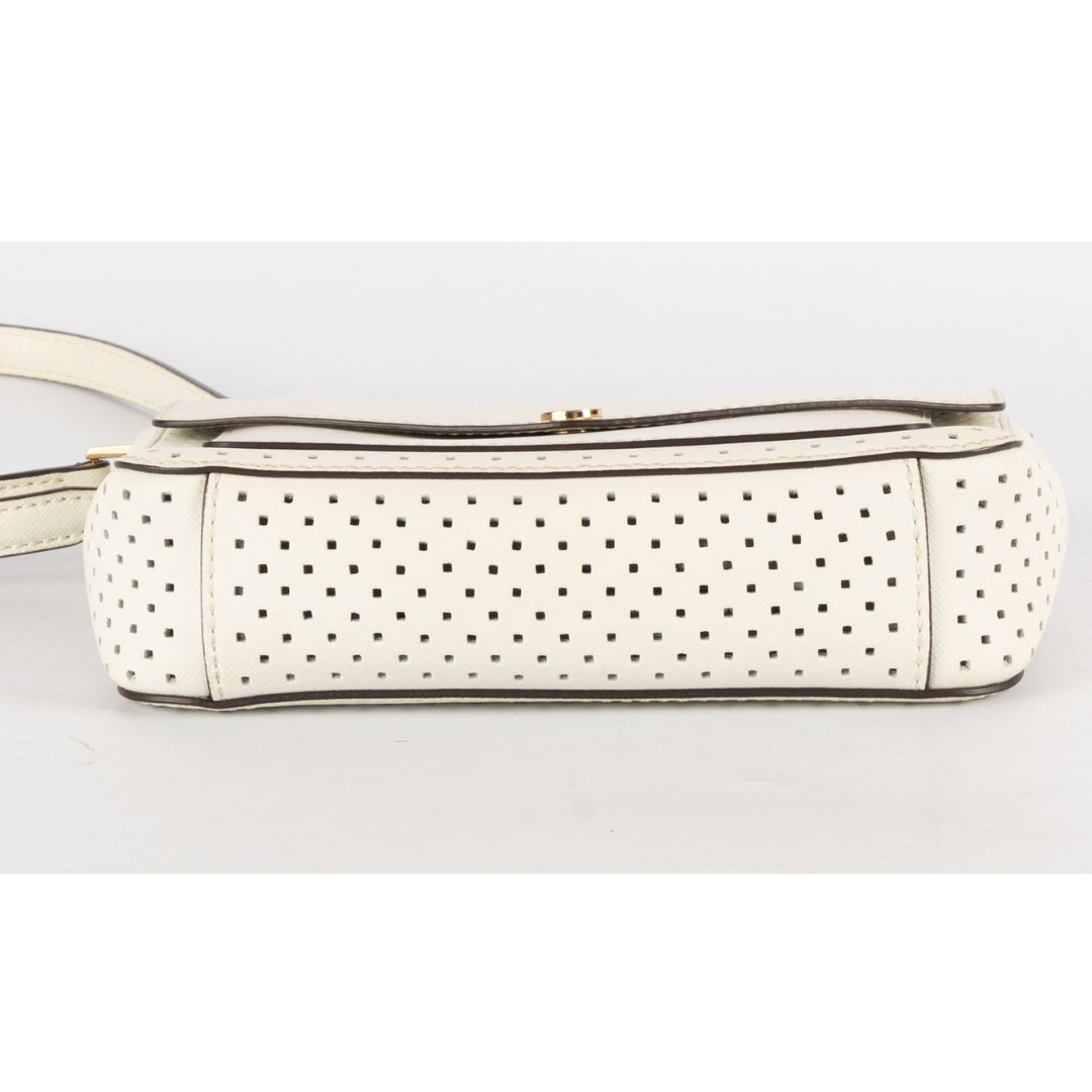 Michael Kors White Greenwich Medium Crossbody Bag