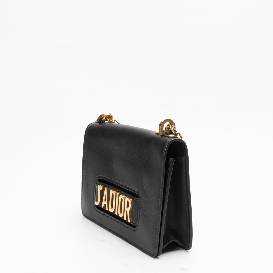 Dior Black J'adior Medium Flap Bag