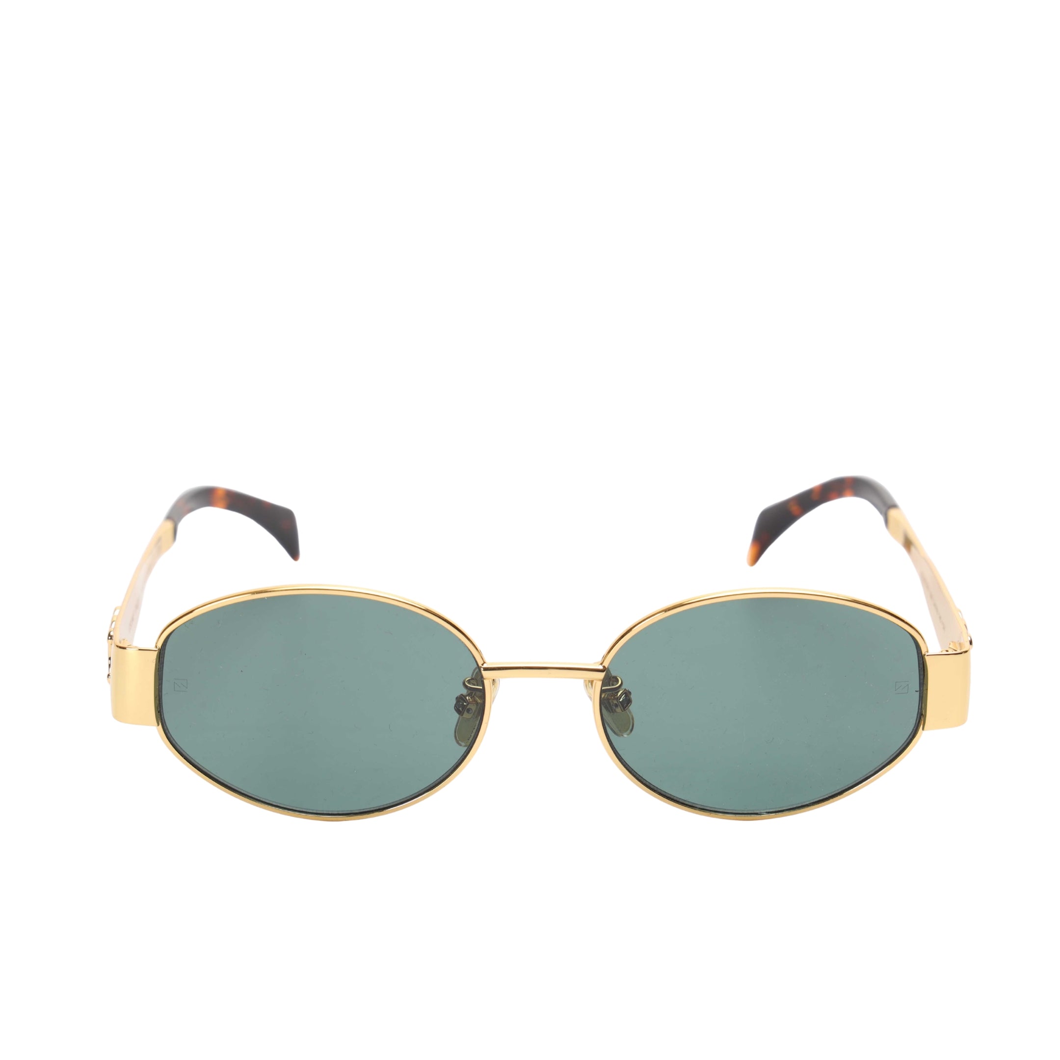 Celine Triomphe Metal Oval Sunglasses