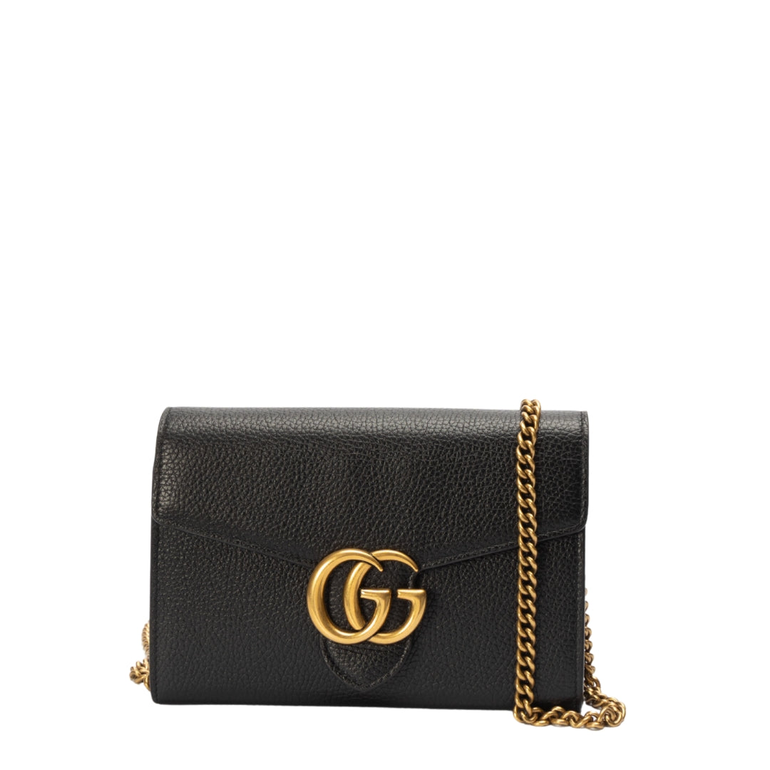 Gucci GG Marmont Black Mini Chain Bag