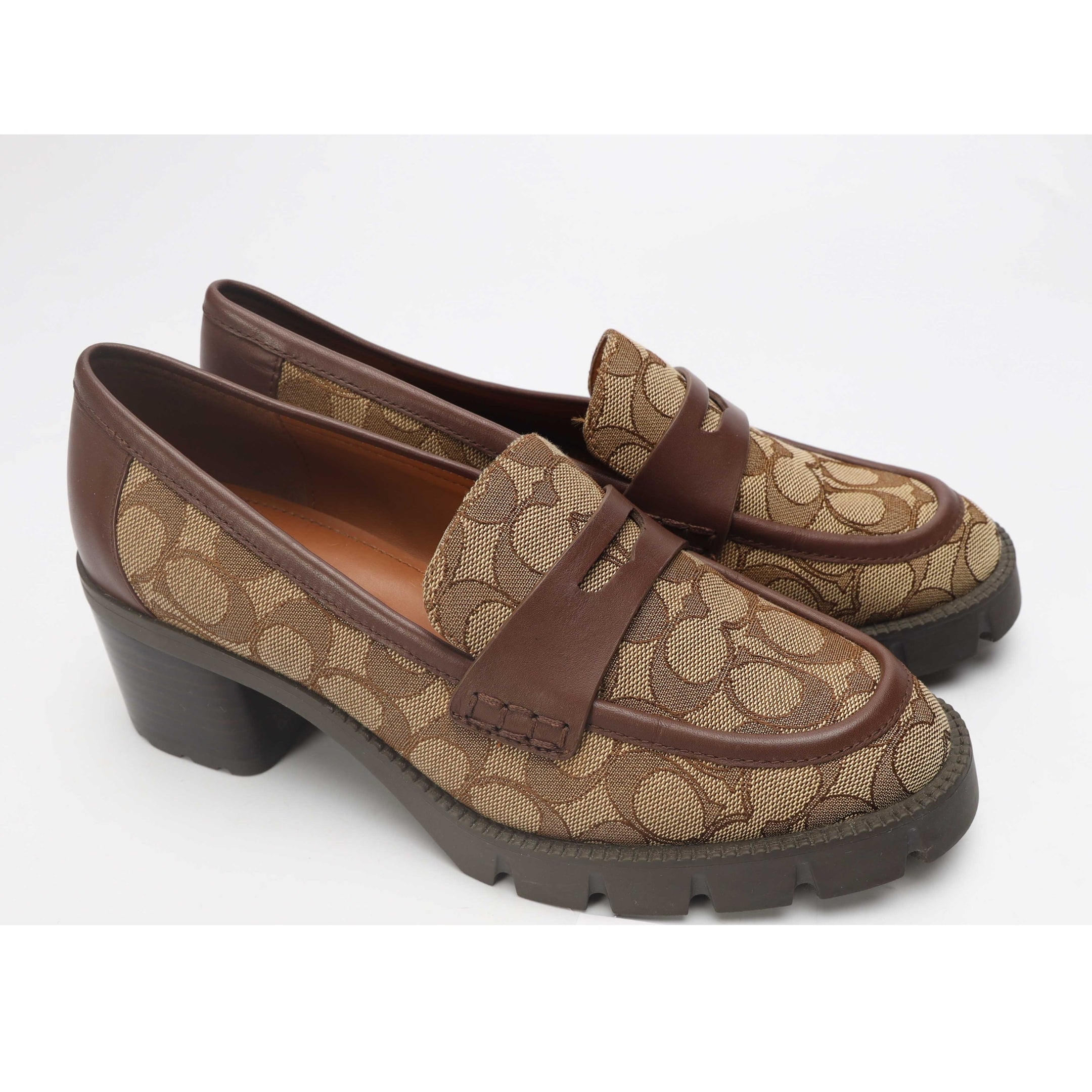 Coach Ruthie Signature Canvas Loafers
