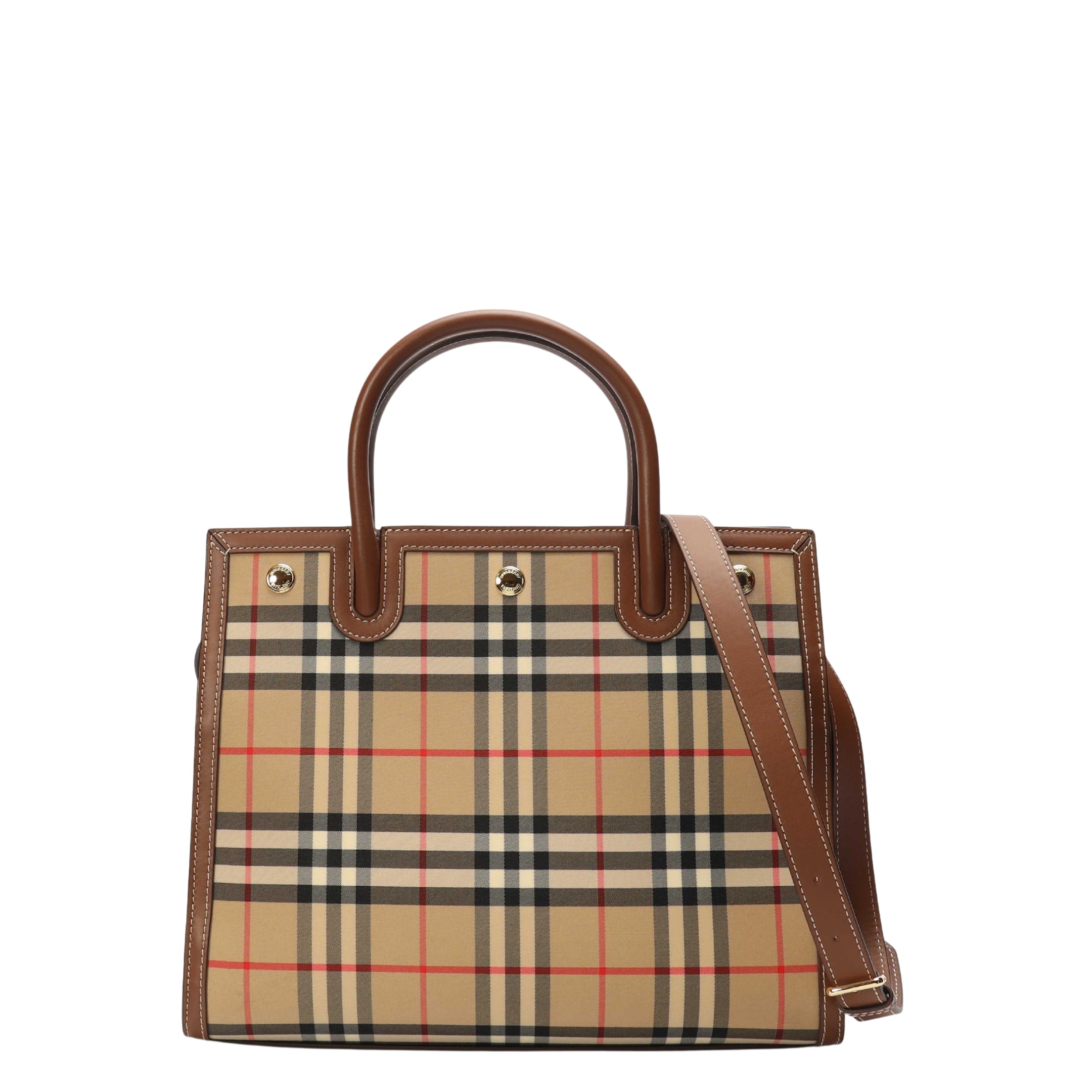 Burberry Archive Check Two Handle Satchel