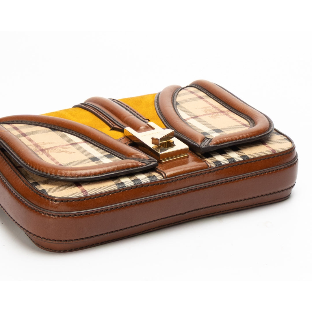 Burberry Haymarket Check Brickfield Crossbody Bag