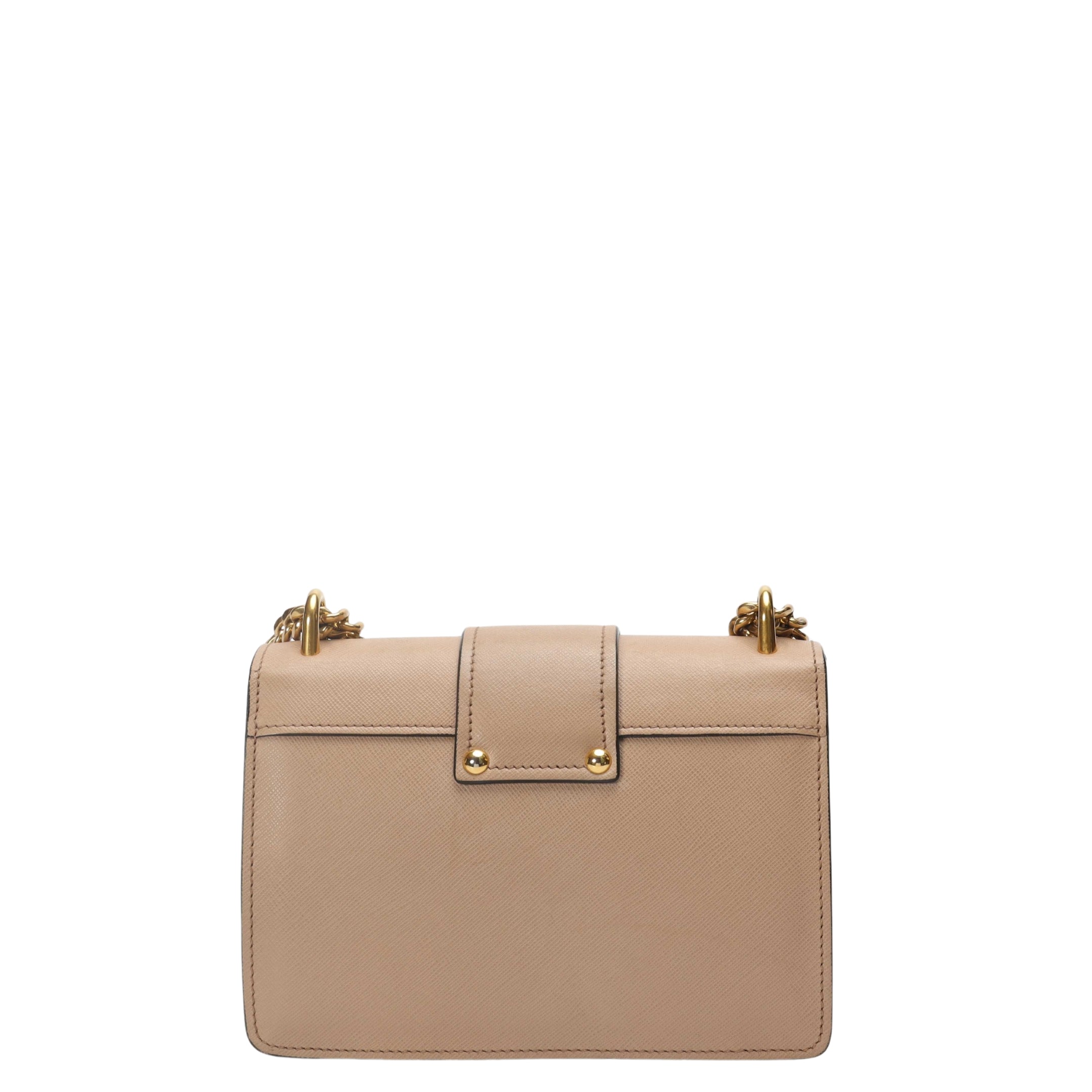 Prada Beige Flap Shoulder Bag