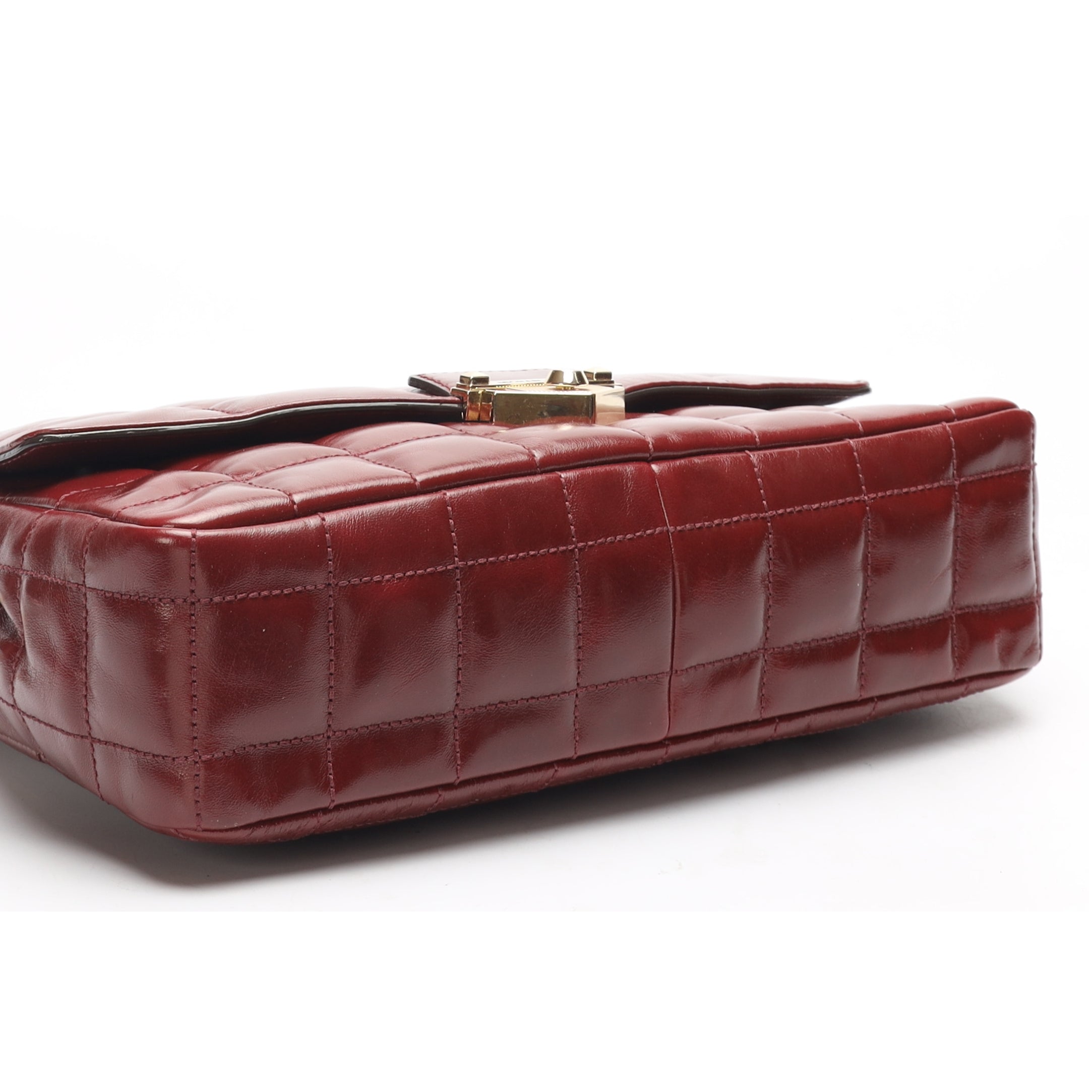 Michael Kors SoHo Maroon Quilted Crossbody Bag