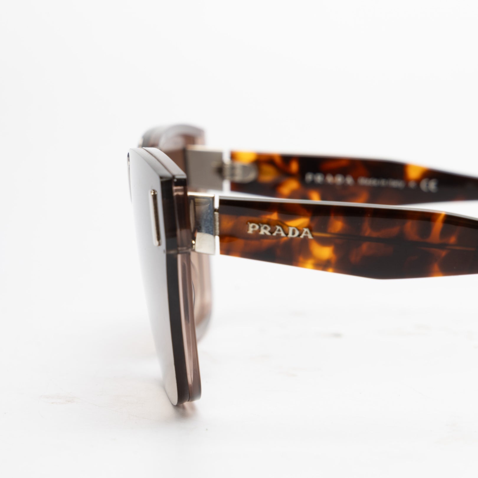 Prada Brown Transparent Butterfly Sunglasses