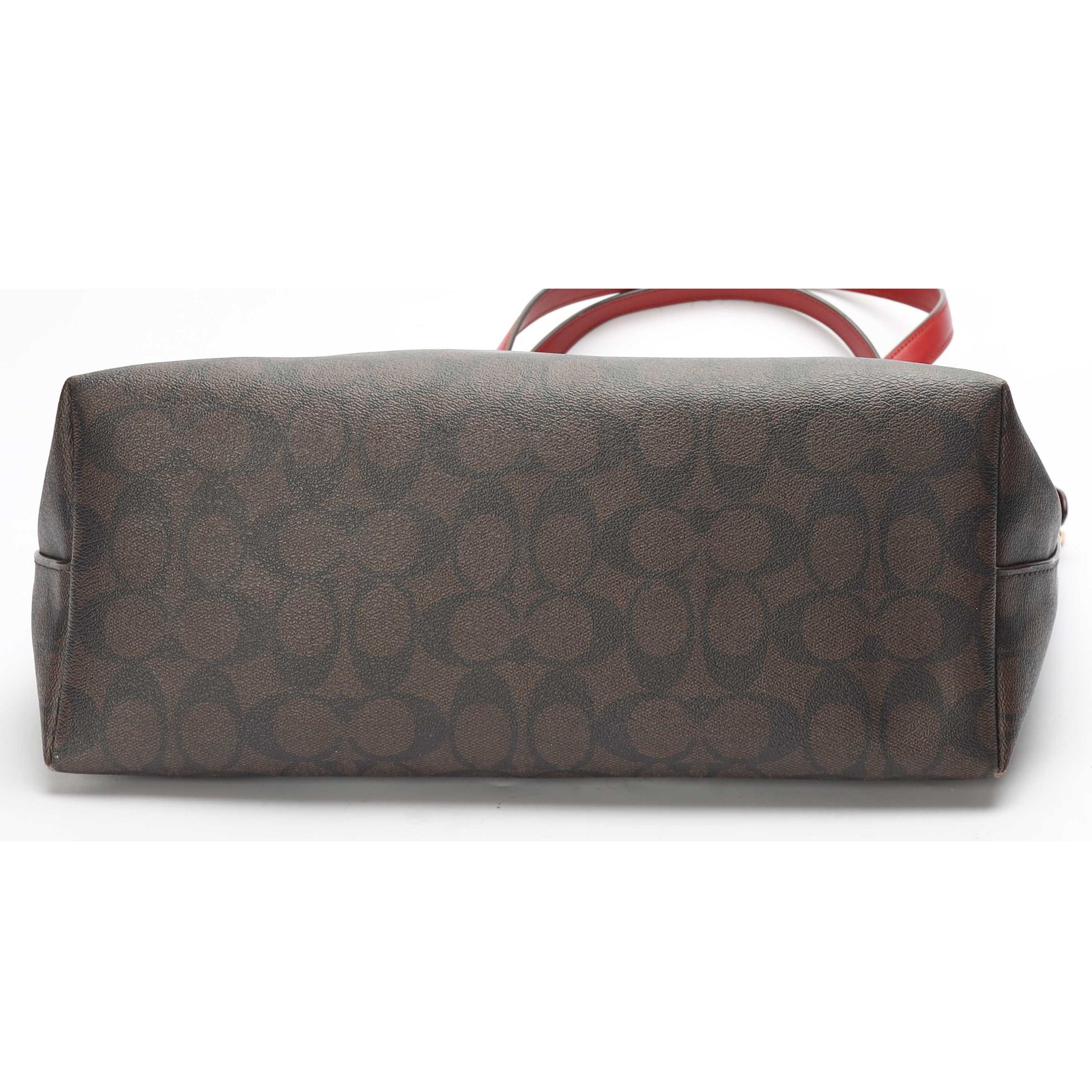 Coach Brown Gallery Tote In Signature Canvas