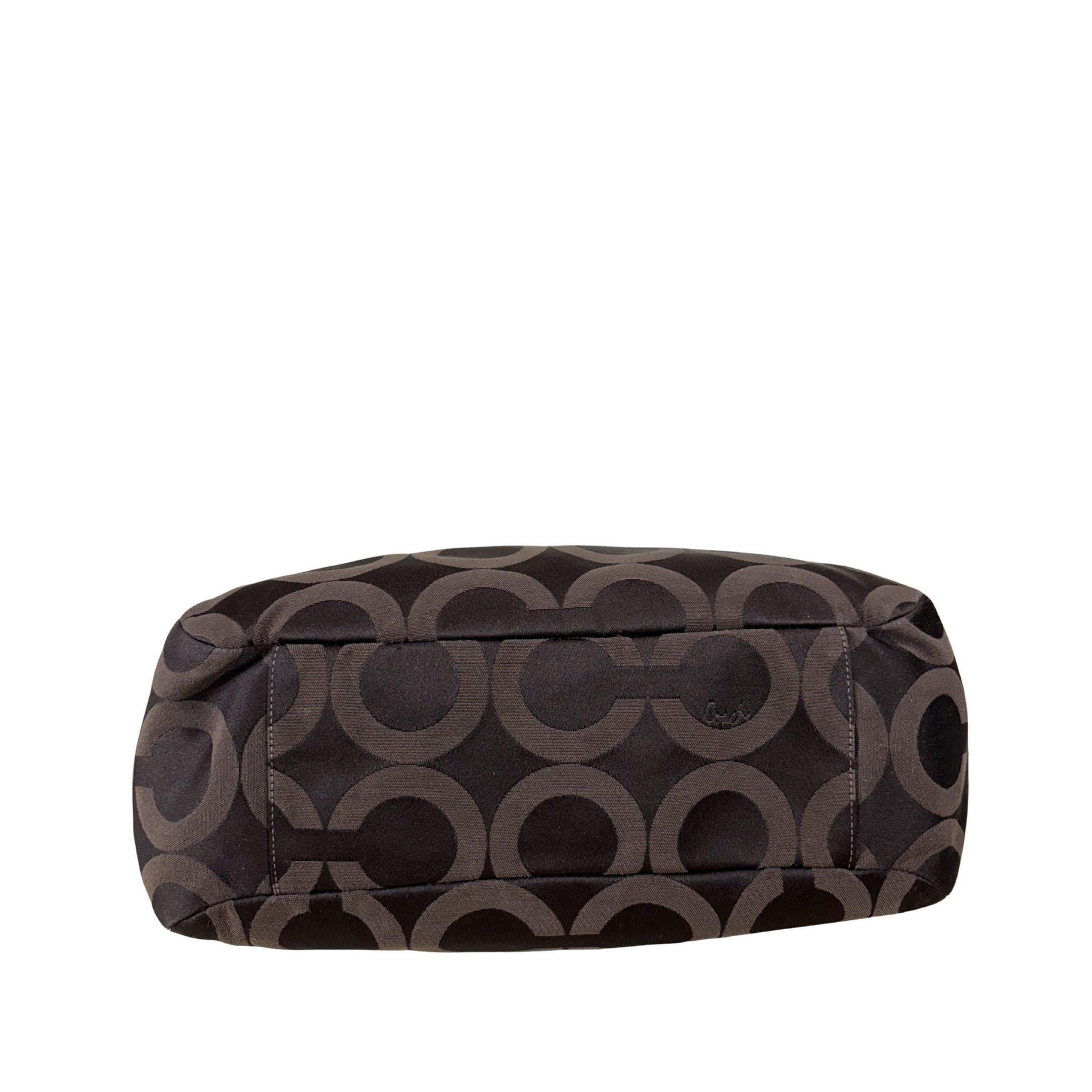 Coach Brown OP Art Signature Shoulder Bag