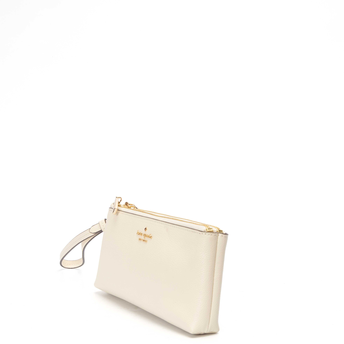 Kate Spade Beige Wren Logo Wristlet