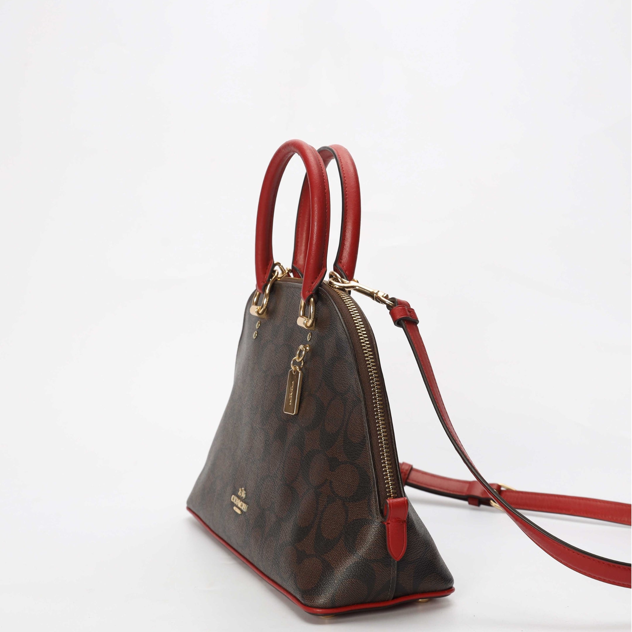Coach Katy Signature Canvas Satchel