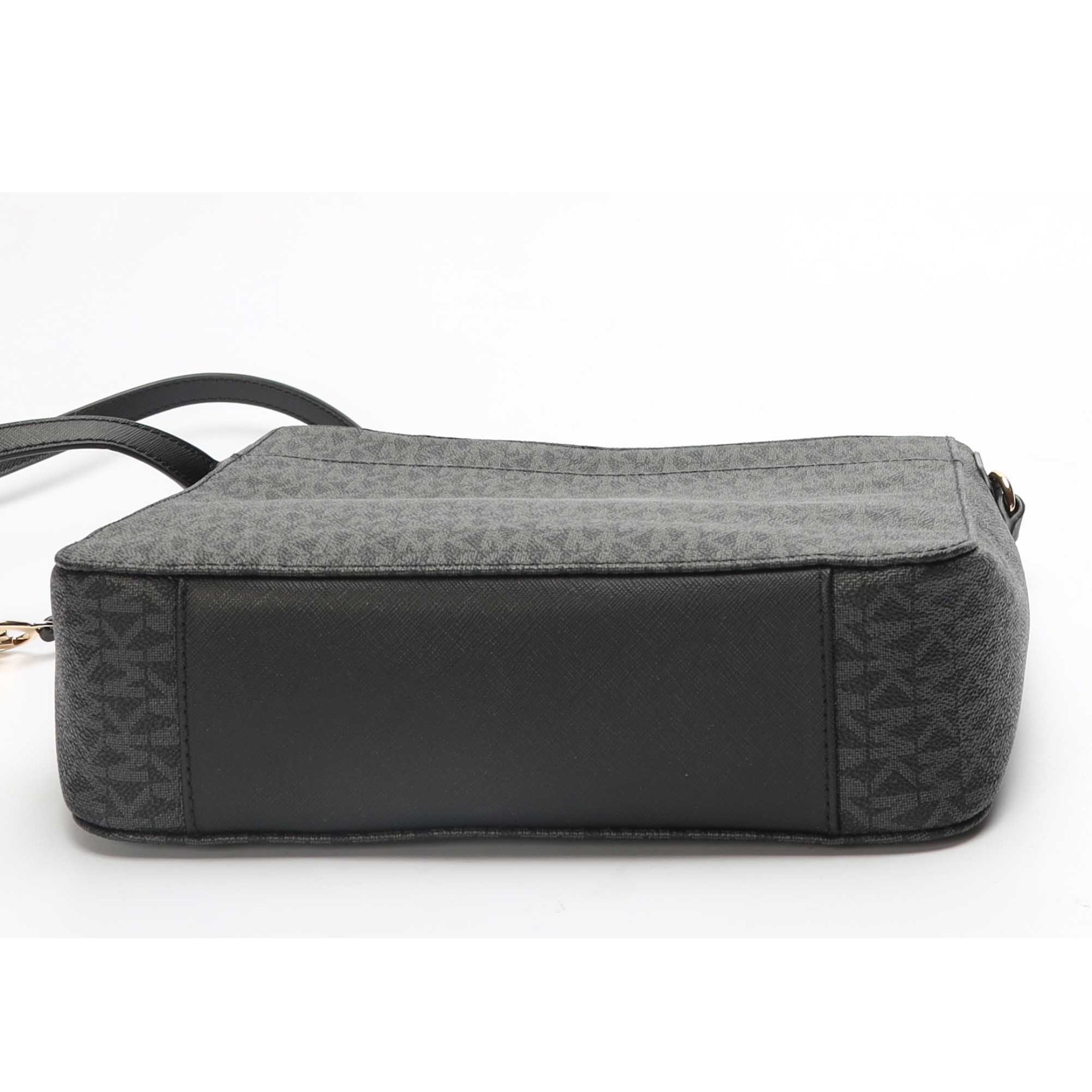 Michael Kors Jet Set Black Travel Logo Messenger Bag