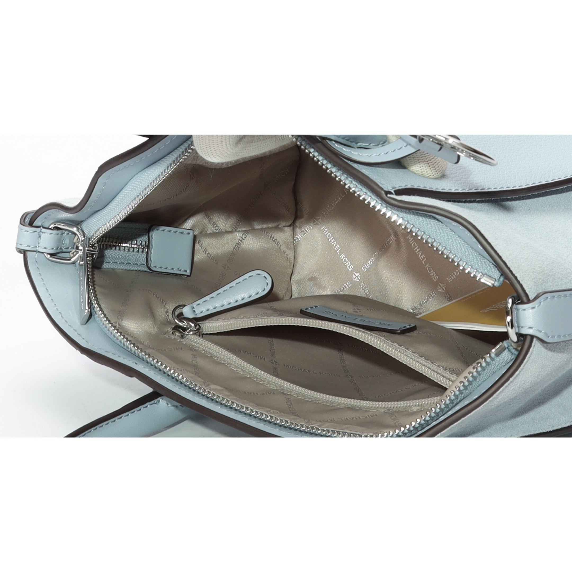 Michael Kors Blue Avril Convertible Satchel