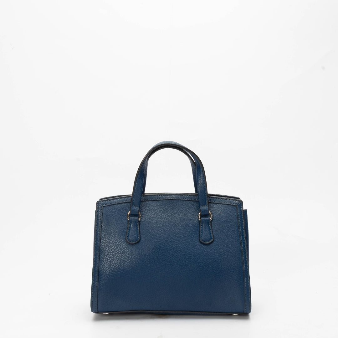 Michael Kors Chantal Pebbled Leather Satchel Bag