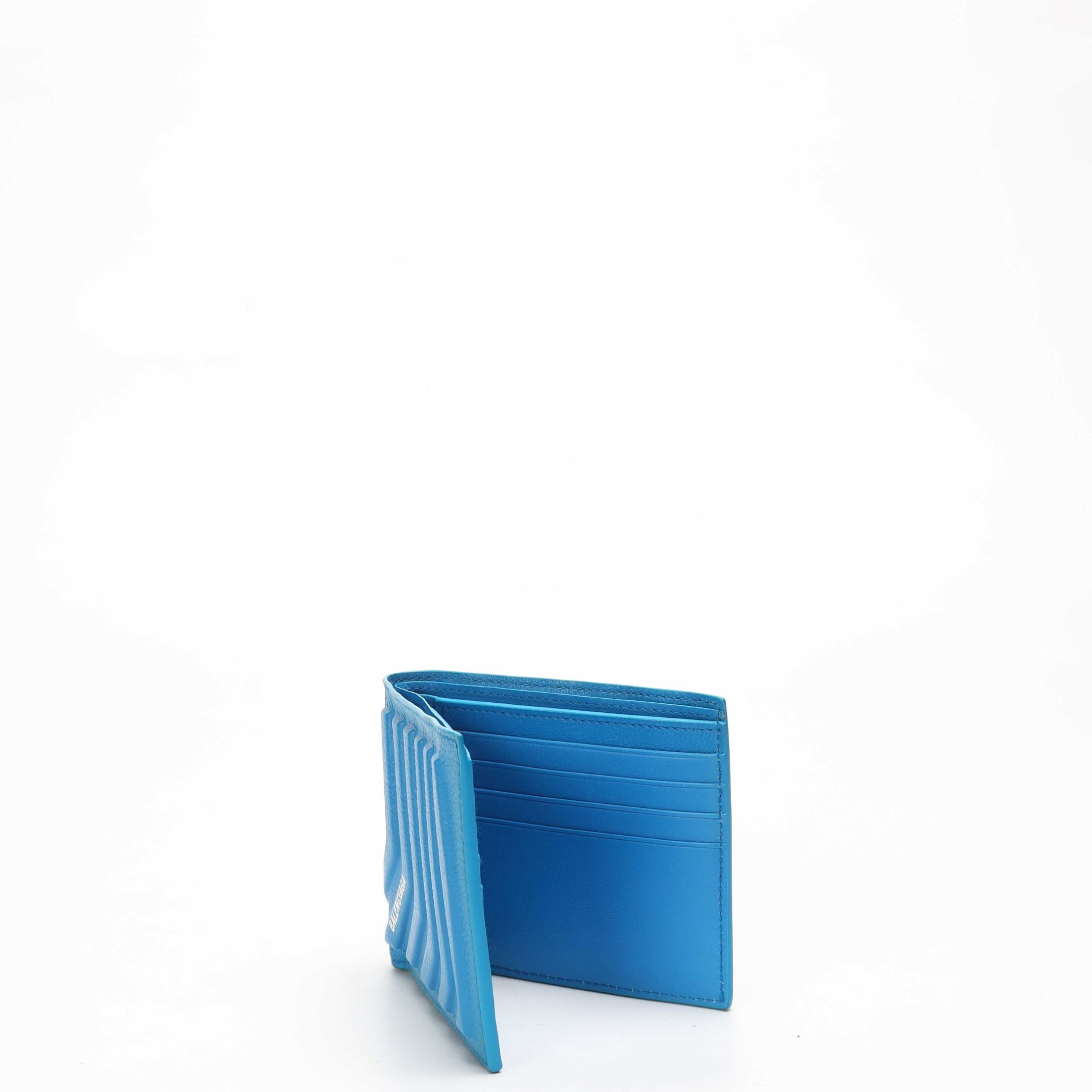 Balenciaga Car Square Folded  Blue Wallet