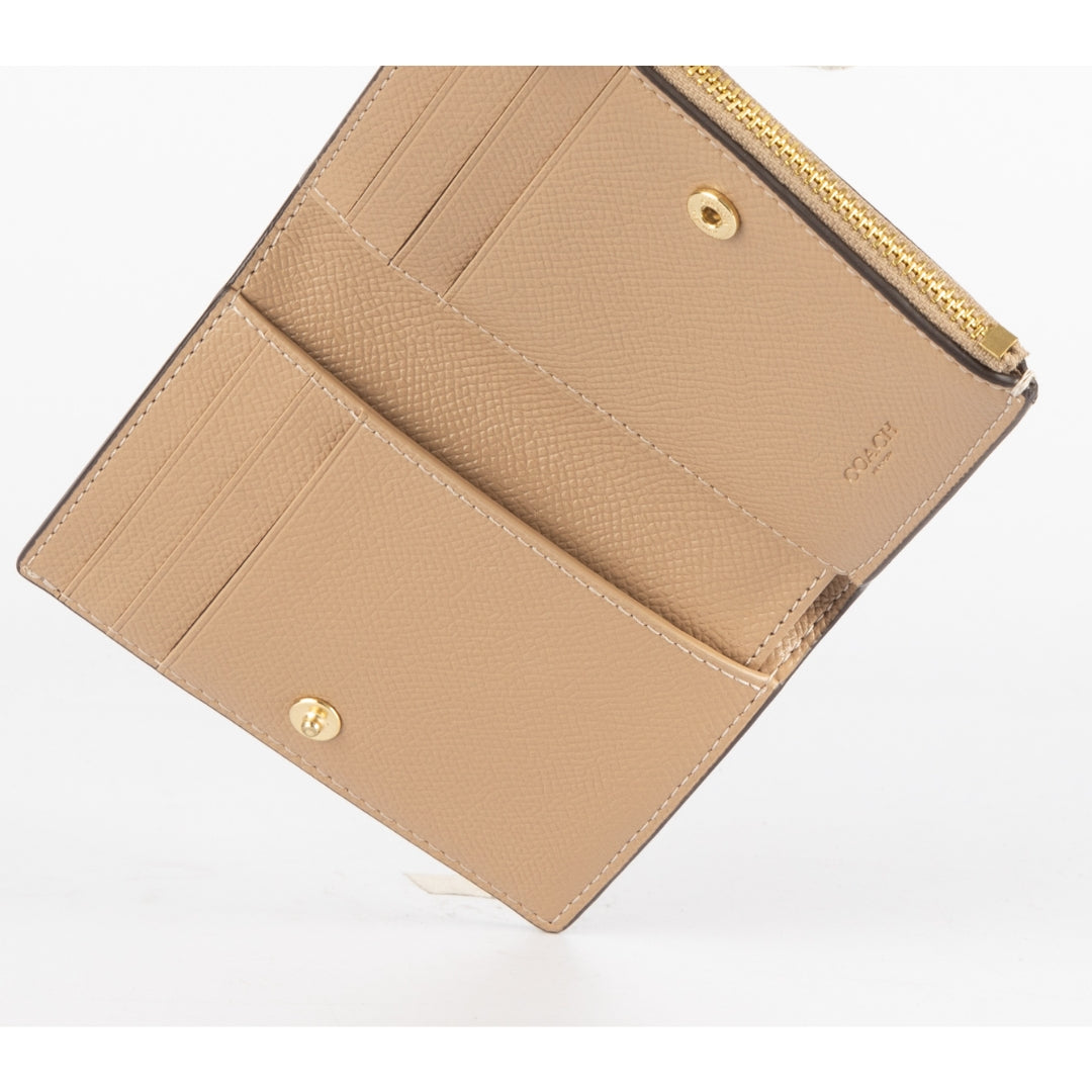 Coach Beige Bifold Wallet