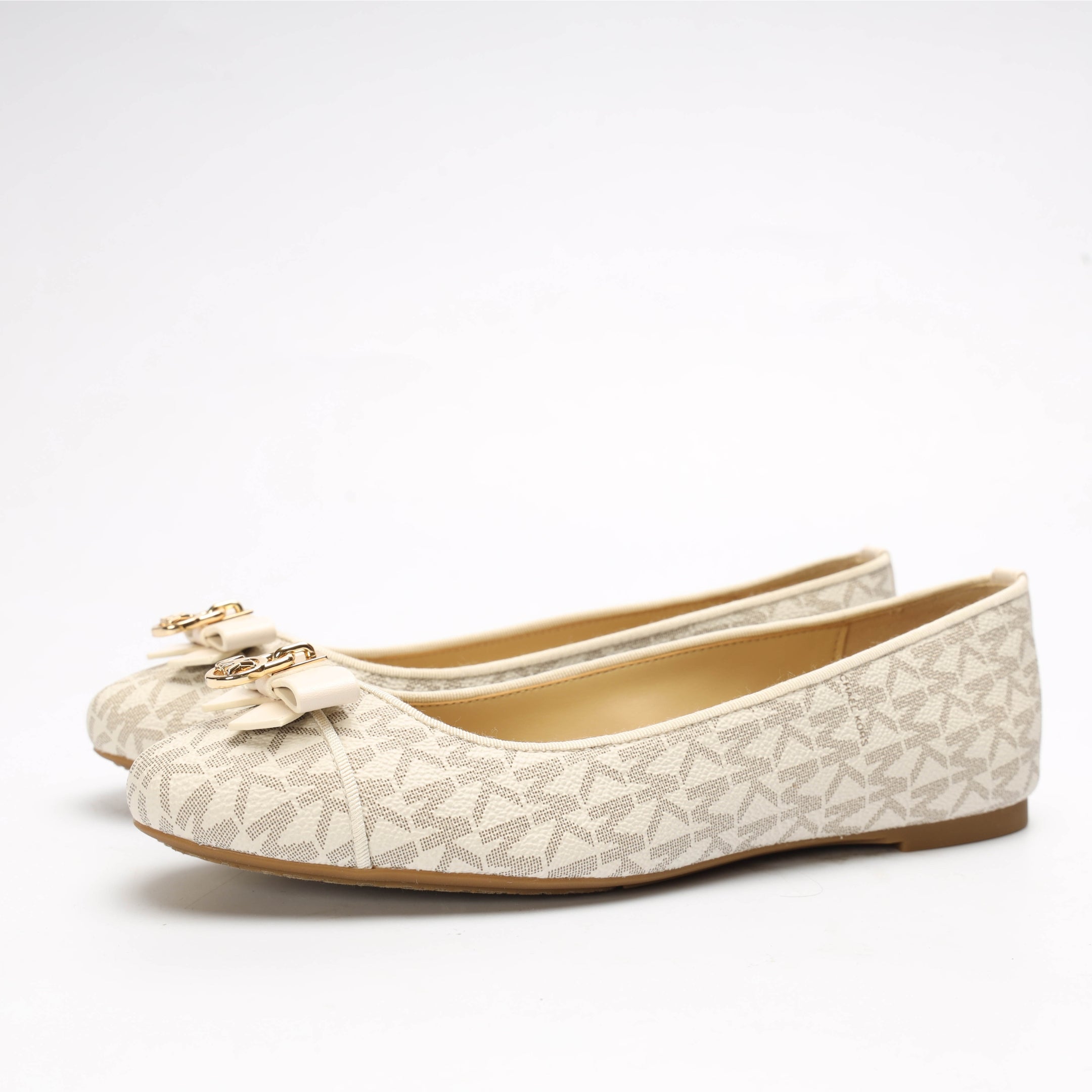 Michael Kors Vanilla Alice Logo Ballet Flat