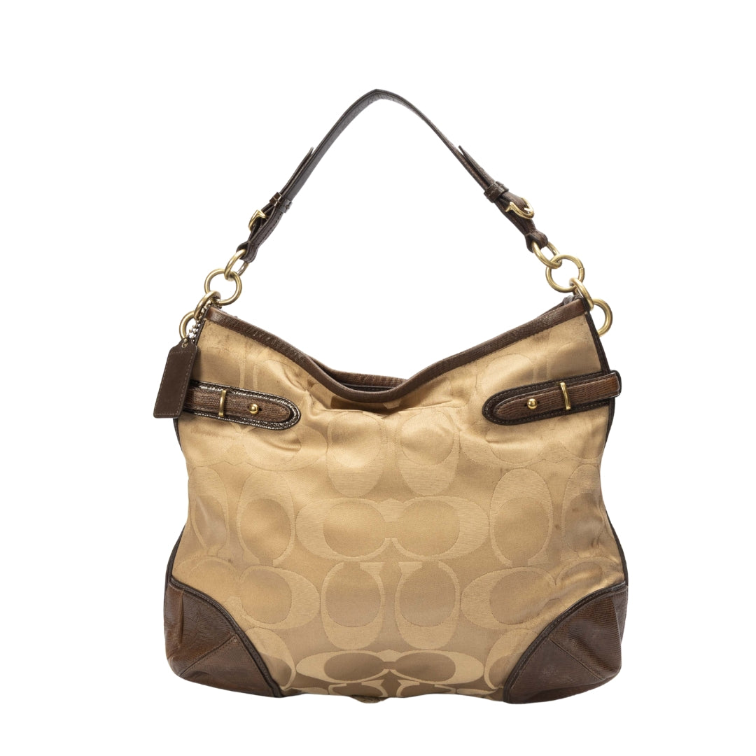 Coach Peyton Signature Canvas Hobo Bag