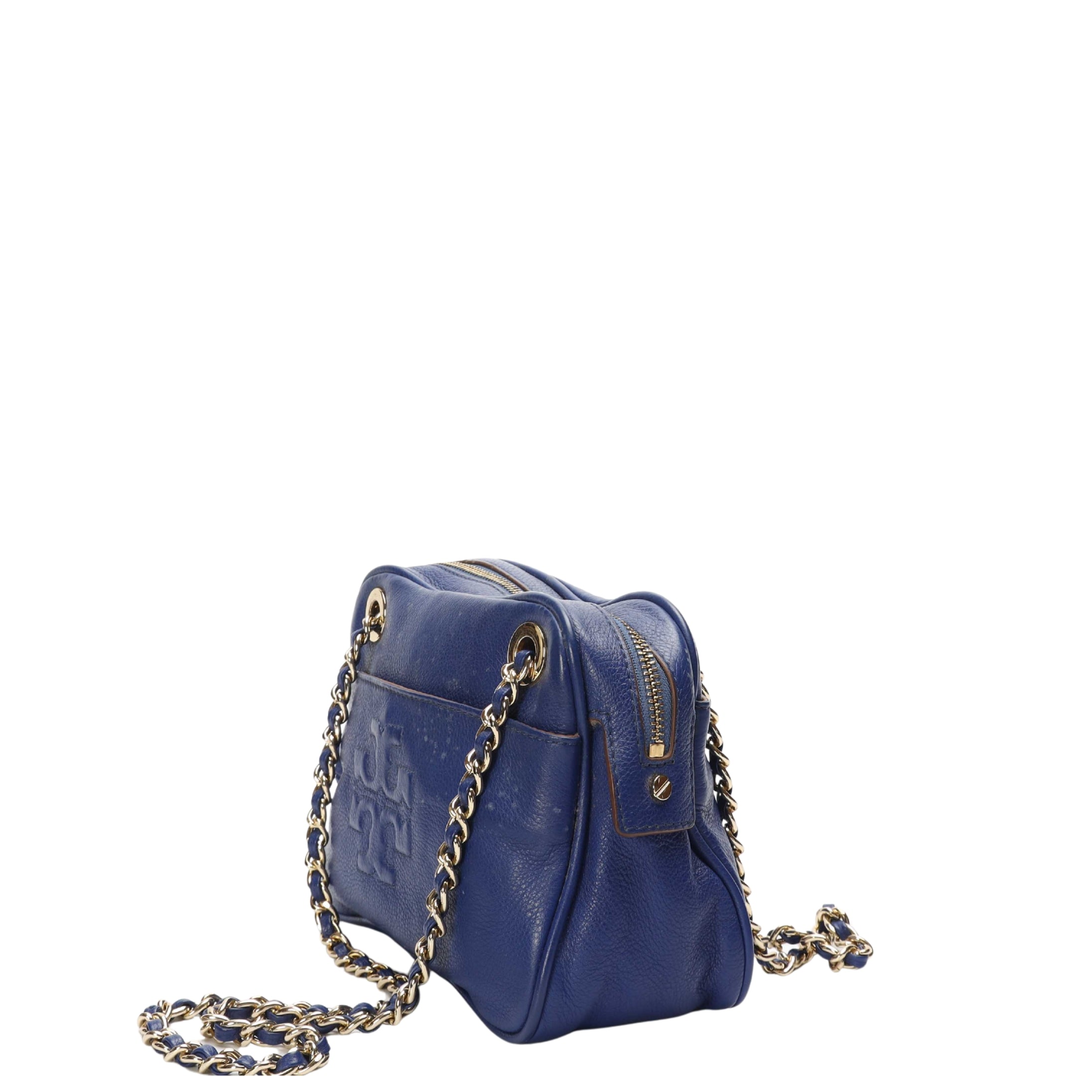 Tory Burch Blue Thea Chain Crossbody Bag