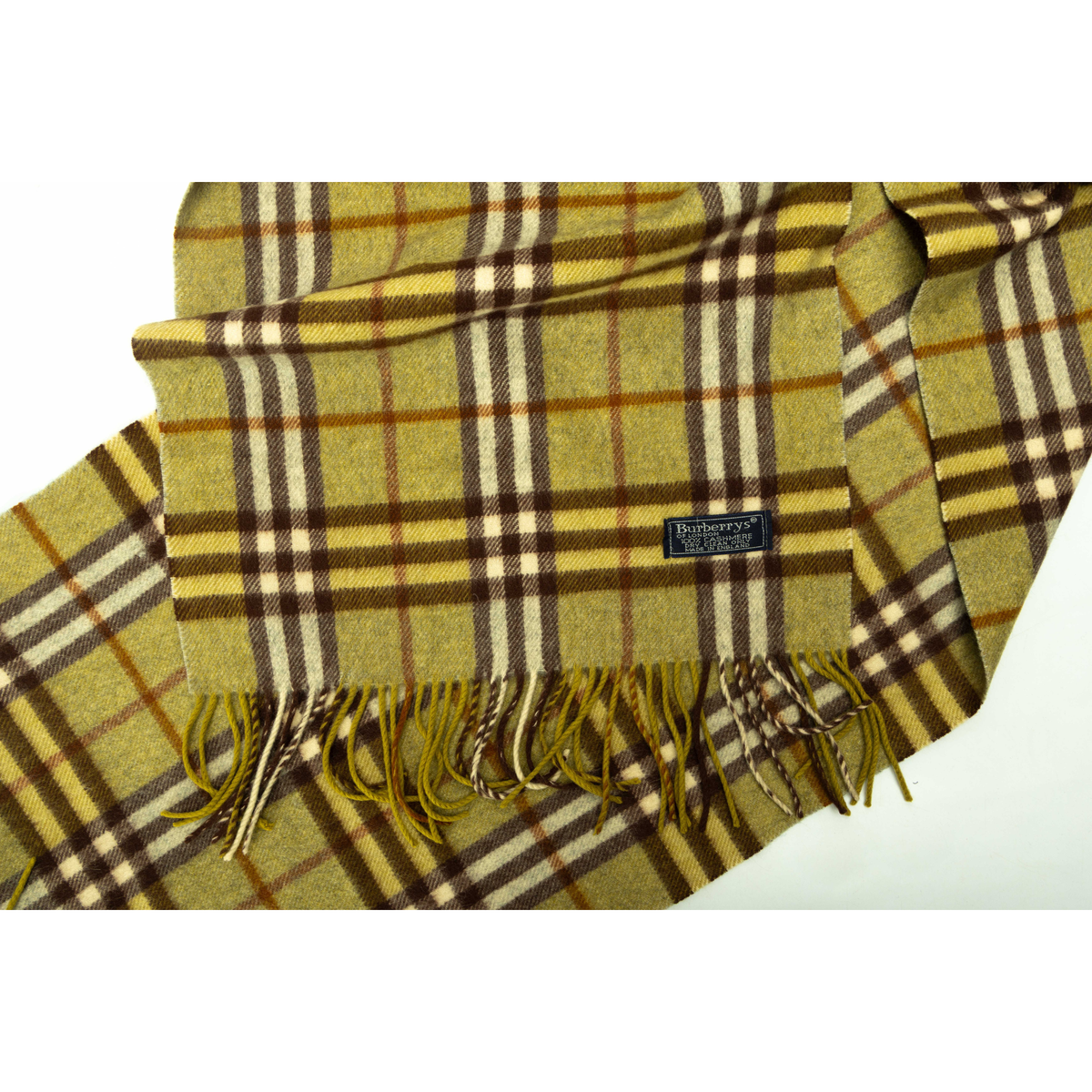 Burberry Check Cashmere Scarf