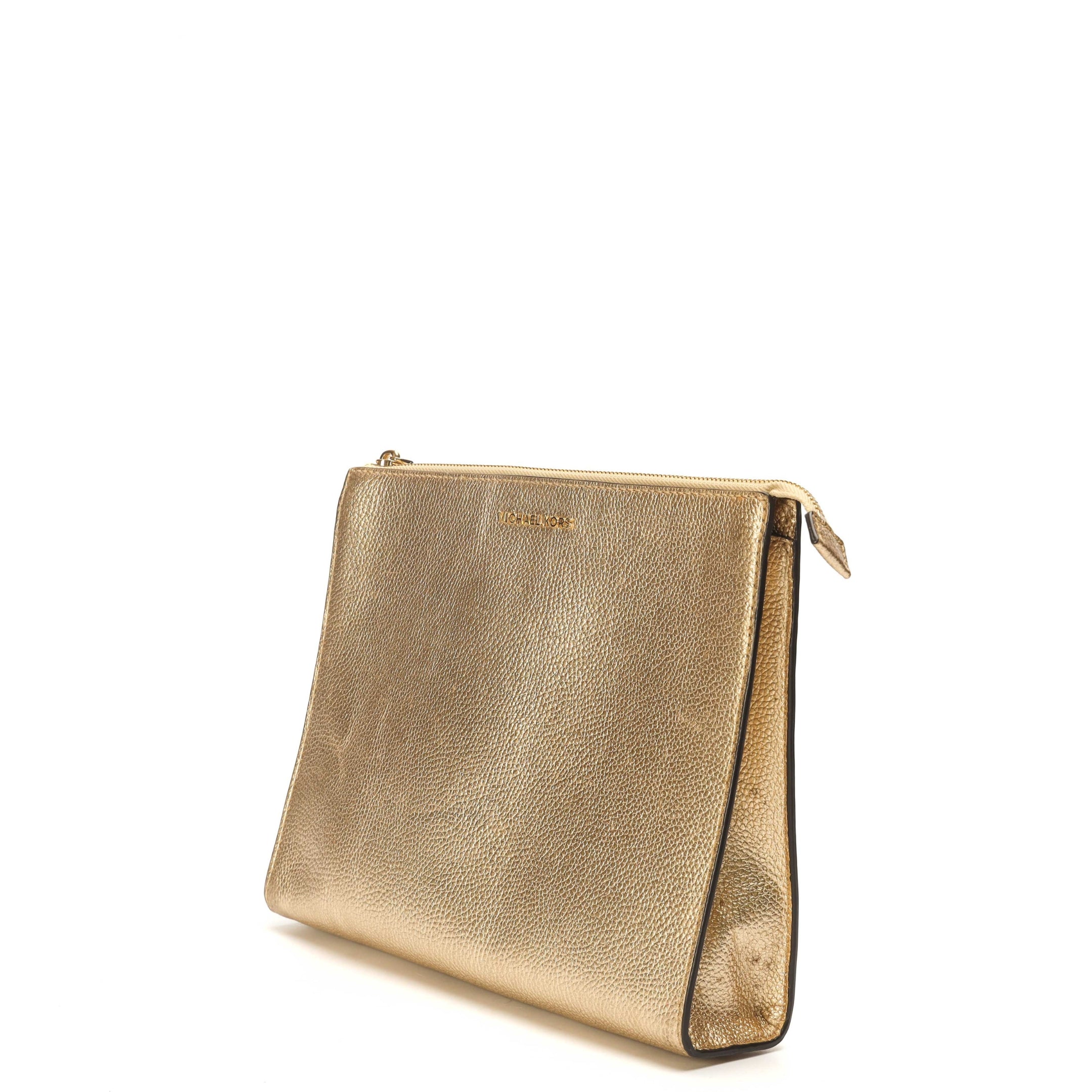 Michael Kors Gold Metallic Clutch