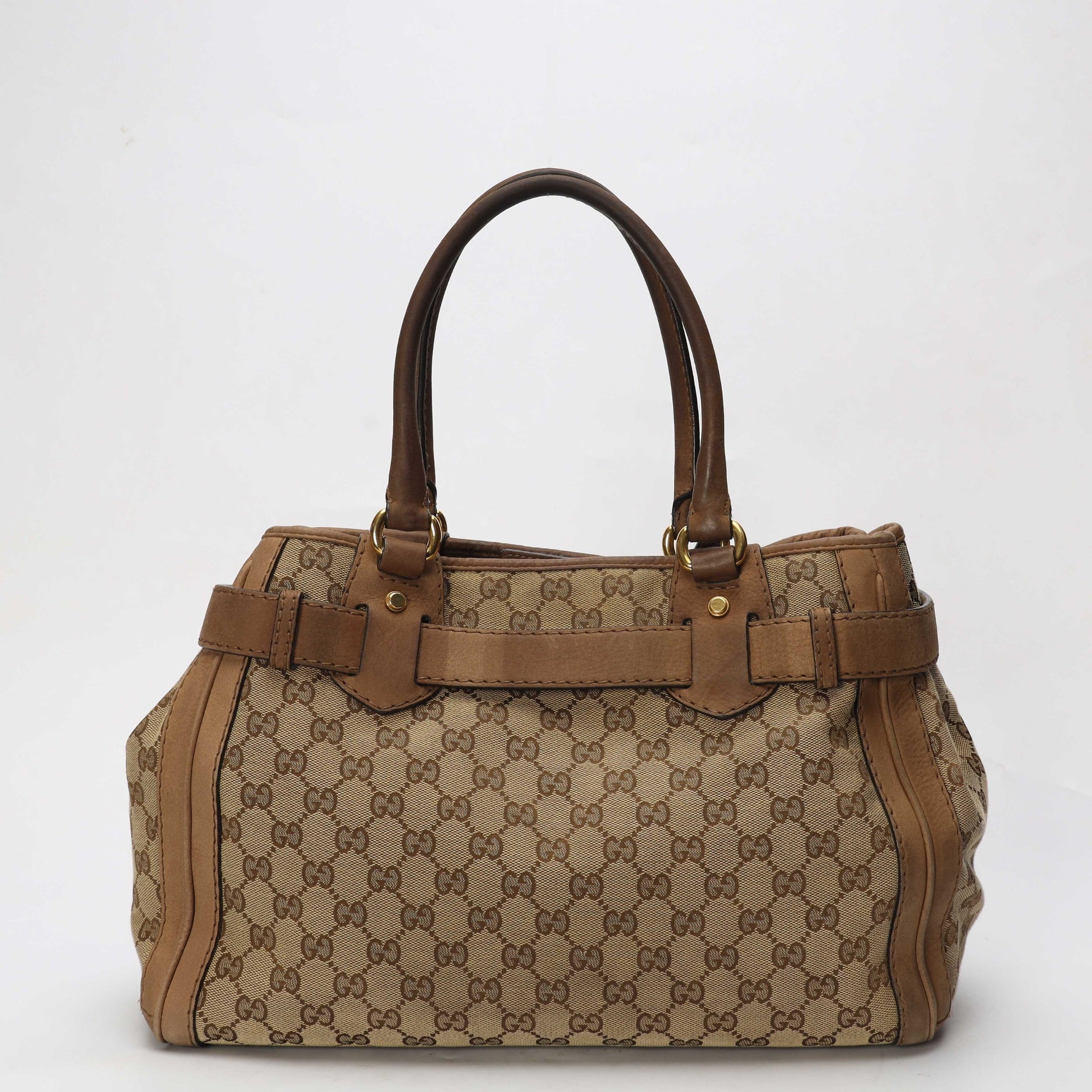 Gucci Beige GG Canvas Running Tote